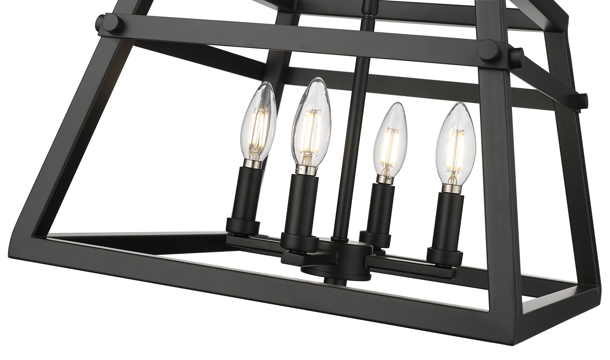 Millennium Tellsa 4-Light 16" Matte Black Pendant