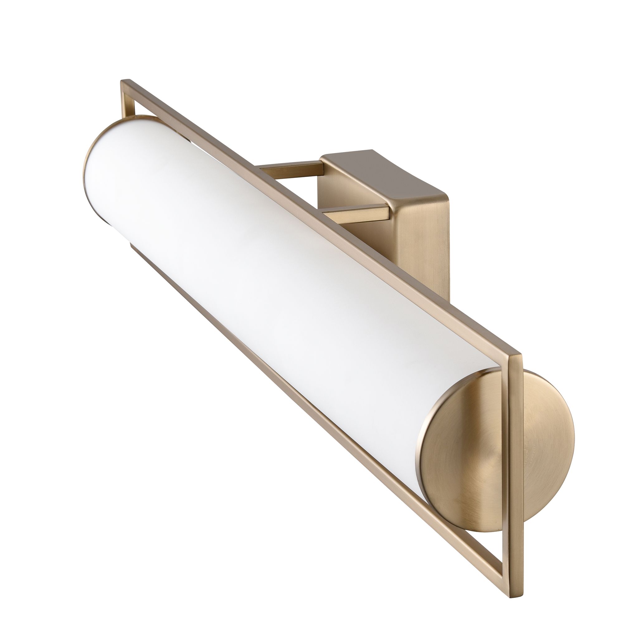 Image 6 Millennium Teylor 3CCT LED 24" Modern Gold Vanity Light with Glass Shade more views