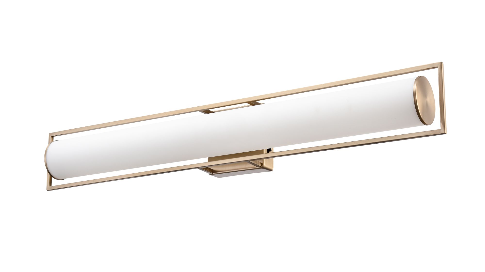 Image 2 Millennium Teylor 3CCT LED 32" Modern Gold Vanity Light with Glass Shade more views
