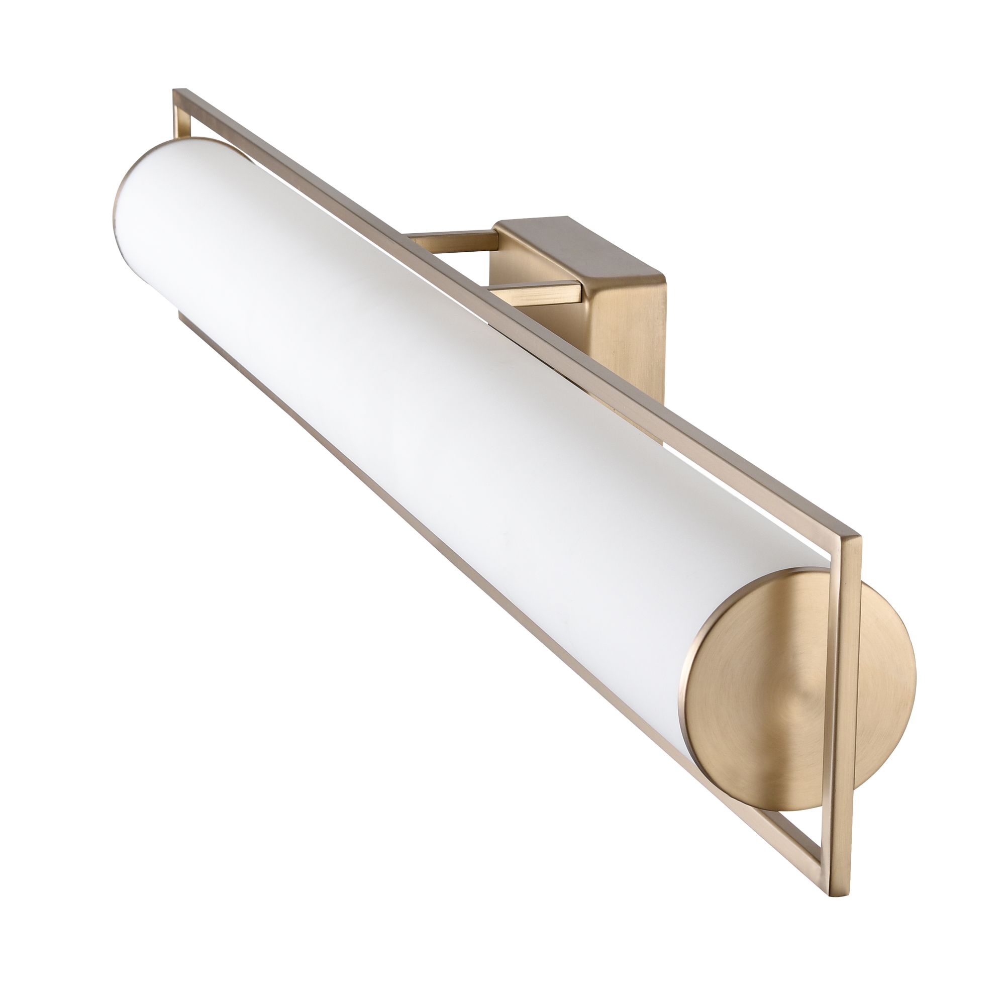 Image 4 Millennium Teylor 3CCT LED 32" Modern Gold Vanity Light with Glass Shade more views