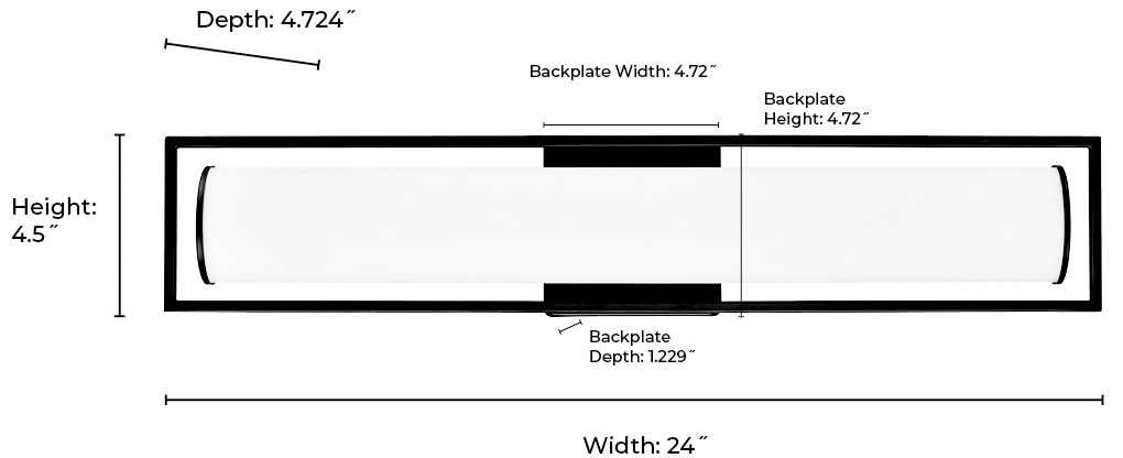Image 6 Millennium Teylor Vanity LED Matte Black more views