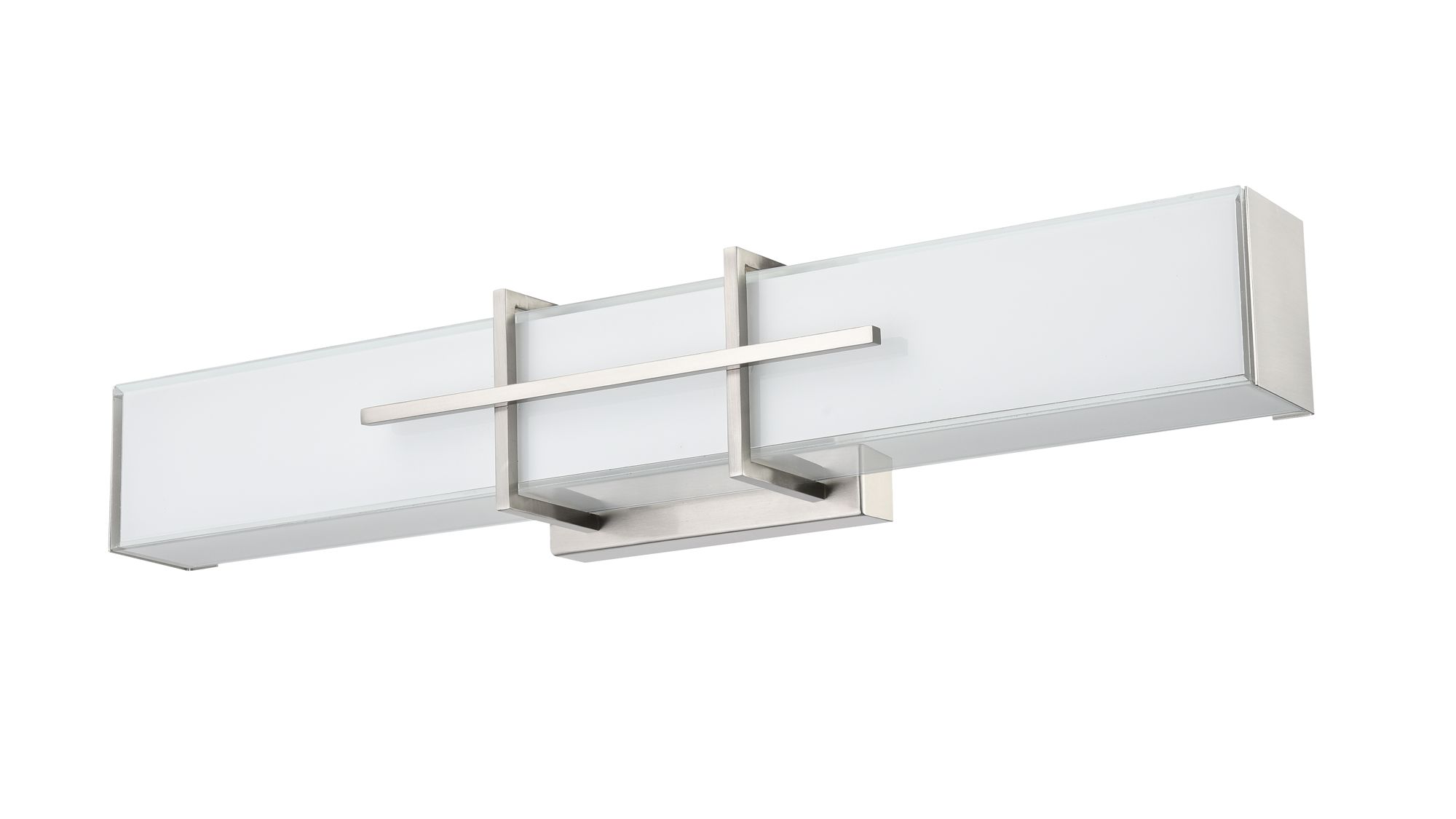 Image 3 Millennium Tocco 3CCT LED 24" Brushed Nickel Vanity Light with Glass Shade more views