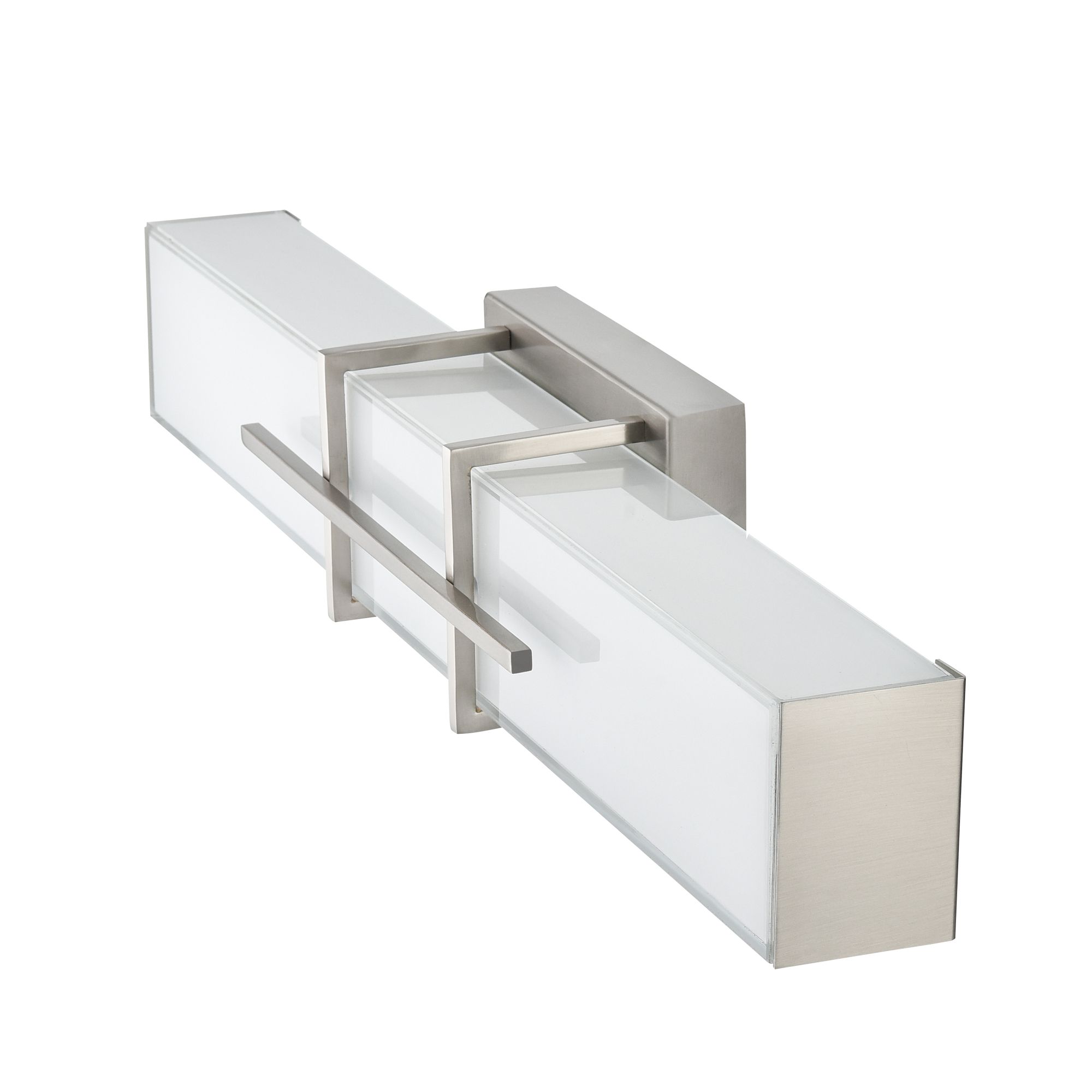 Image 4 Millennium Tocco 3CCT LED 24" Brushed Nickel Vanity Light with Glass Shade more views