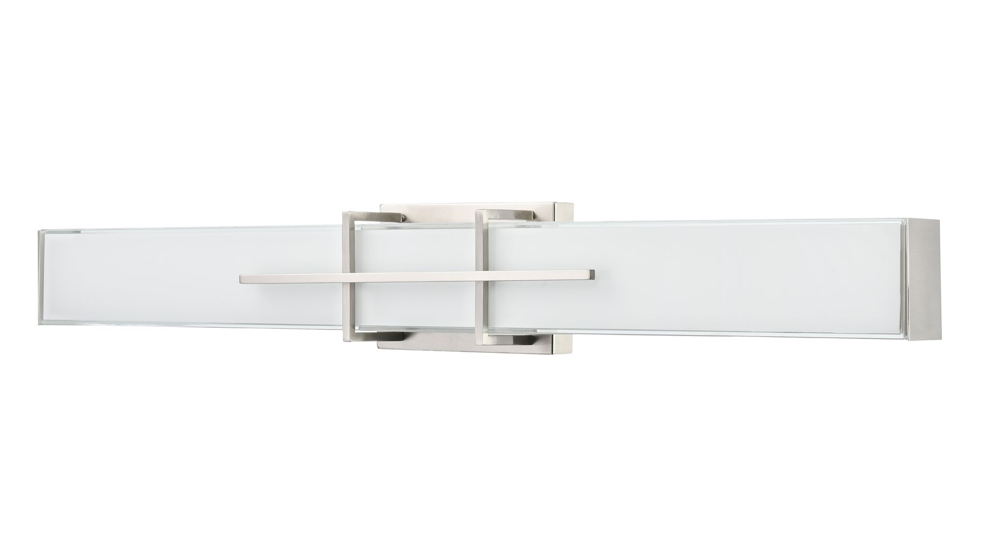 Image 5 Millennium Tocco 3CCT LED 32" Brushed Nickel Vanity Light with Glass Shade more views