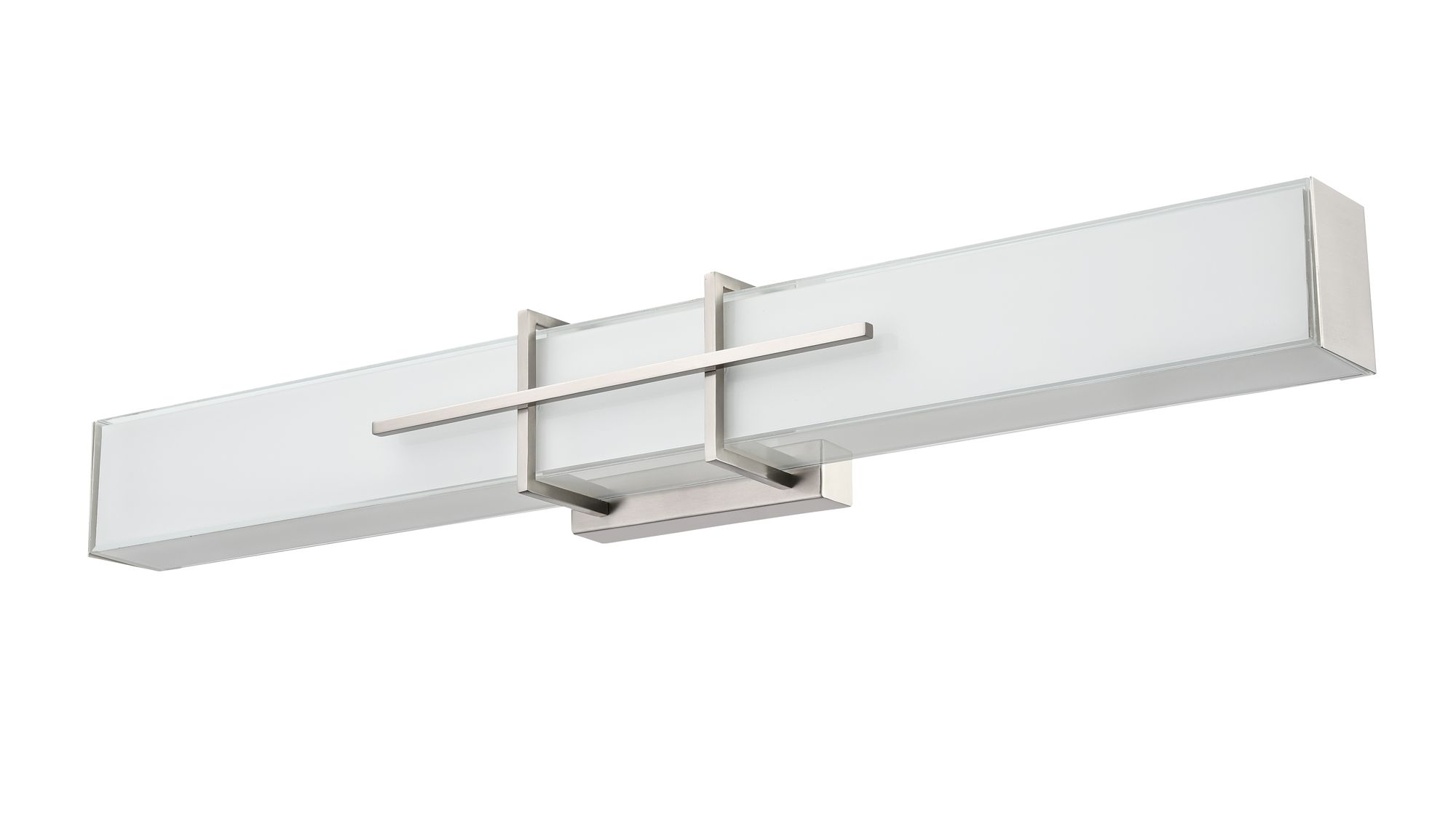 Image 6 Millennium Tocco 3CCT LED 32" Brushed Nickel Vanity Light with Glass Shade more views