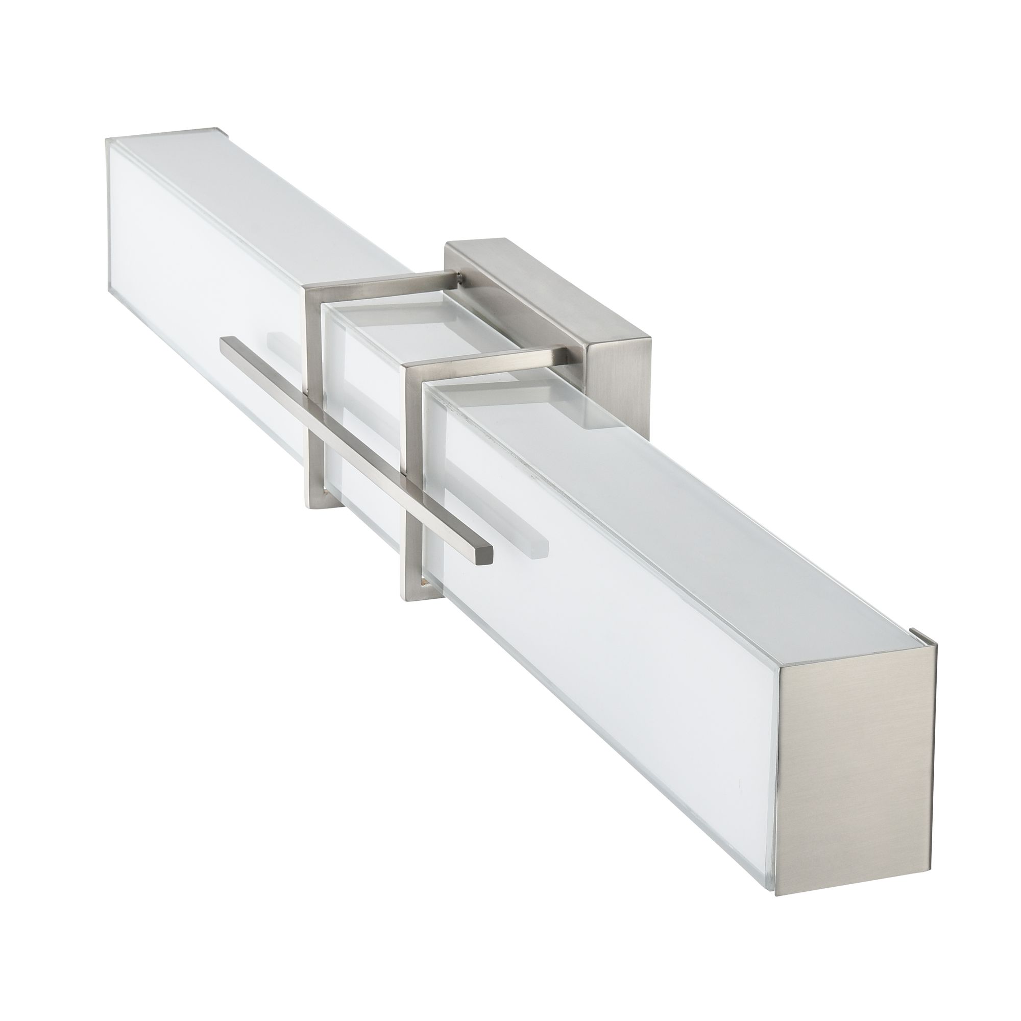 Image 7 Millennium Tocco 3CCT LED 32" Brushed Nickel Vanity Light with Glass Shade more views