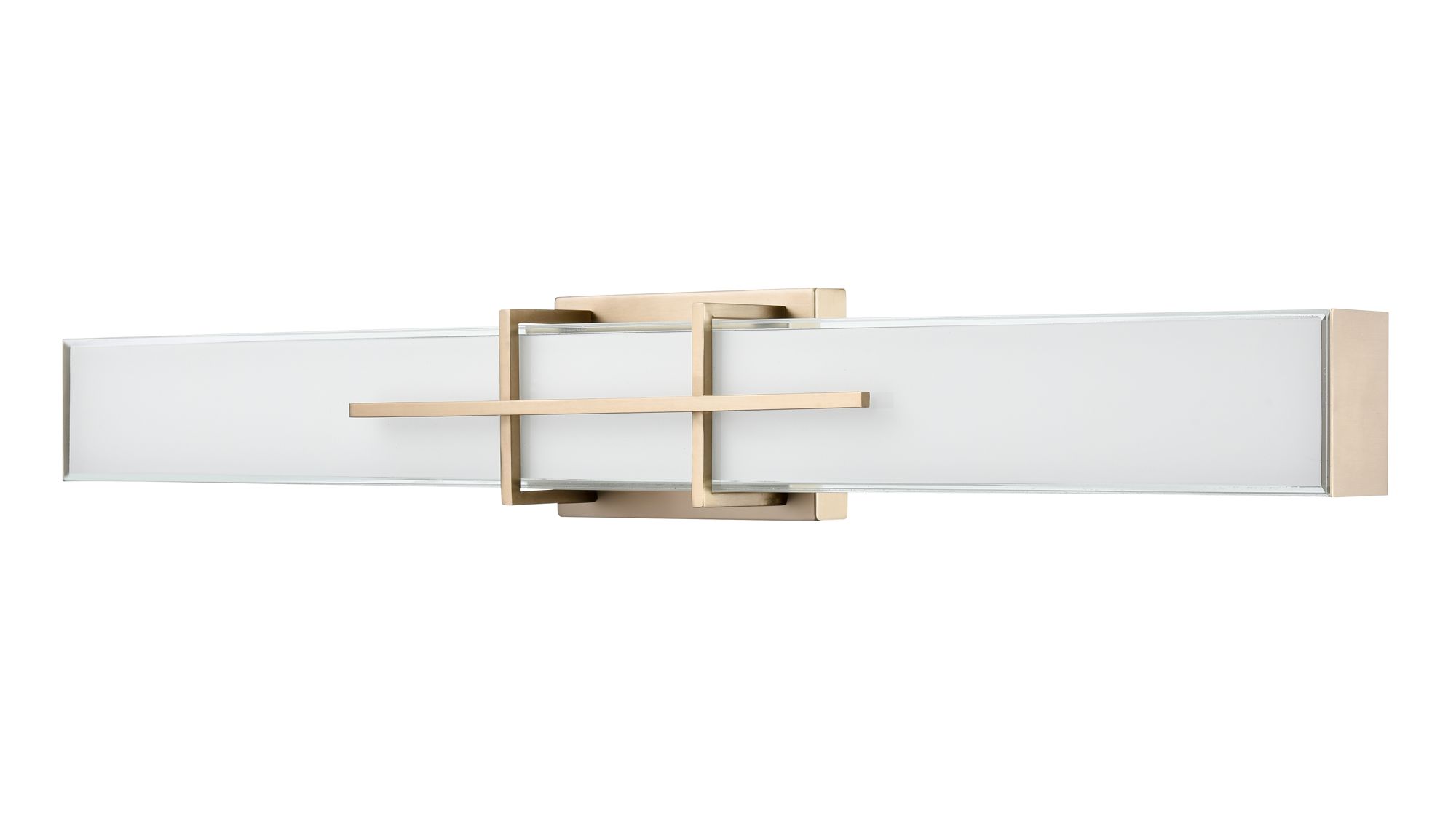 Image 2 Millennium Tocco 3CCT LED 32" Modern Gold Vanity Light with Glass Shade more views