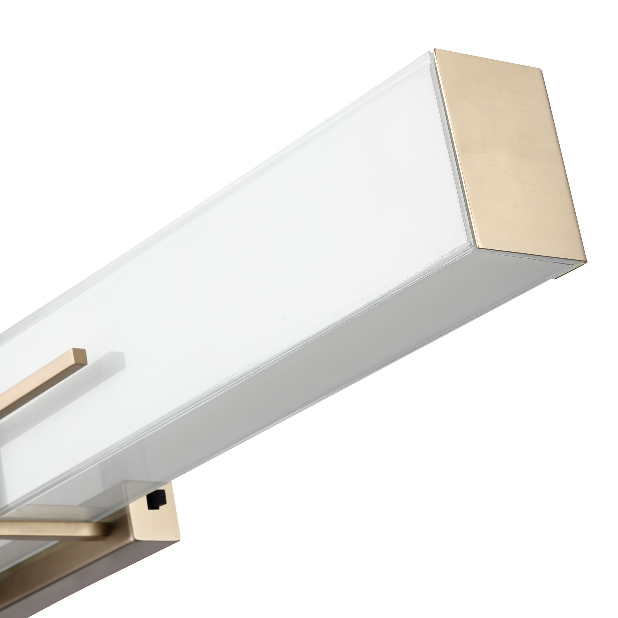 Image 5 Millennium Tocco 3CCT LED 32" Modern Gold Vanity Light with Glass Shade more views