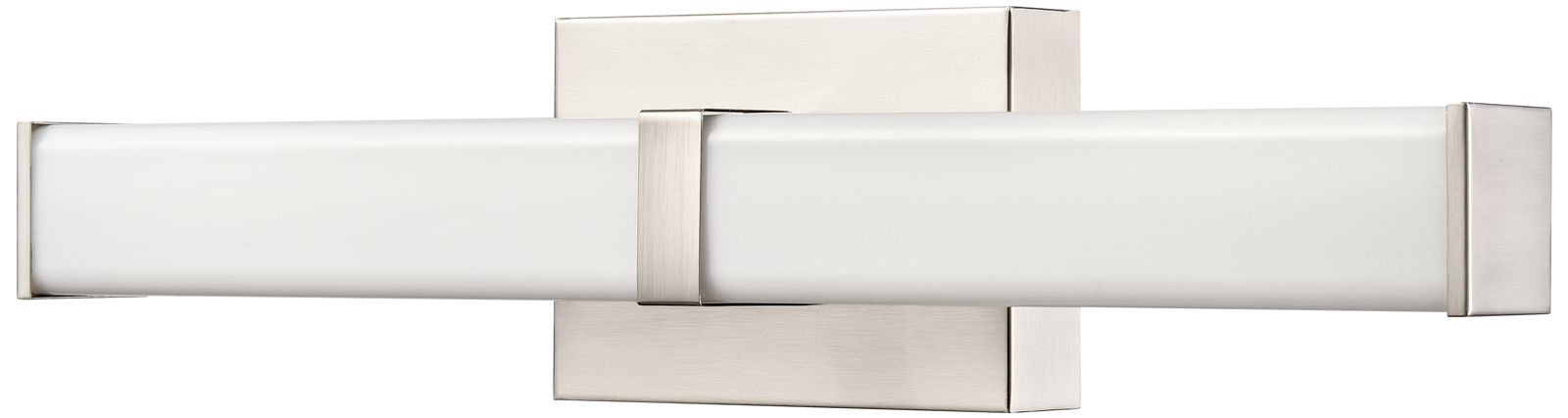 Image 2 Millennium Tron LED 18" Brushed Nickel Vanity Light with Plastic Shade more views