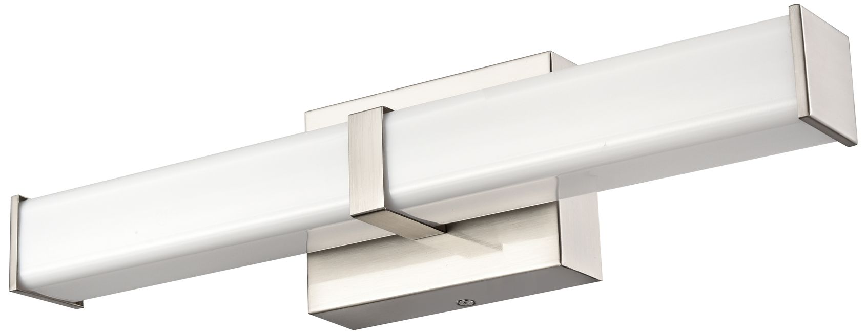 Image 3 Millennium Tron LED 18" Brushed Nickel Vanity Light with Plastic Shade more views