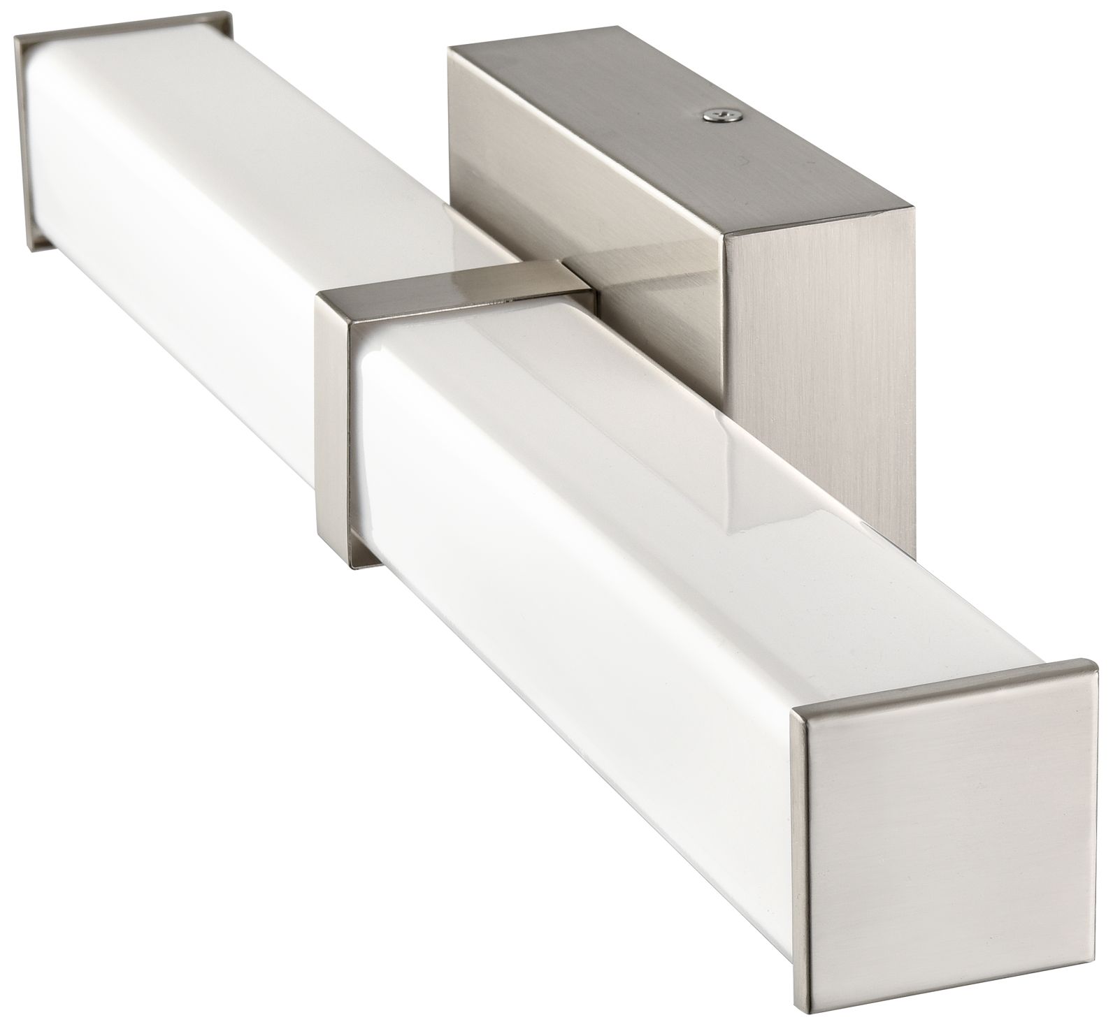 Image 4 Millennium Tron LED 18" Brushed Nickel Vanity Light with Plastic Shade more views