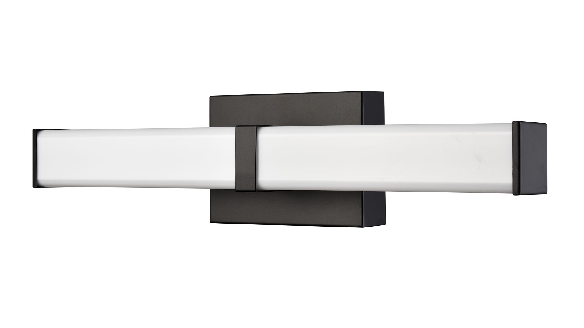 Image 2 Millennium Tron LED 18" Matte Black Vanity Light with Plastic Shade more views