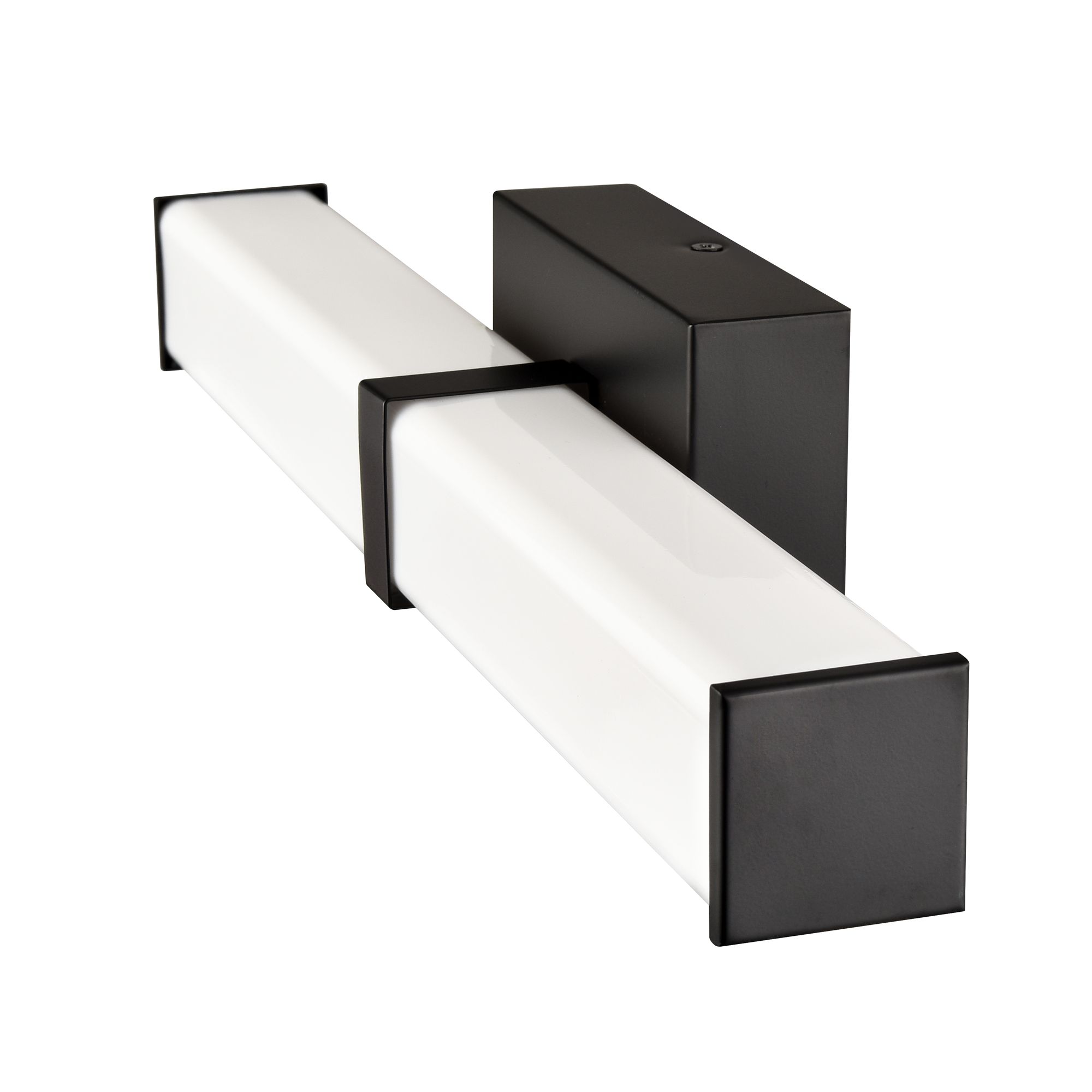 Image 3 Millennium Tron LED 18" Matte Black Vanity Light with Plastic Shade more views