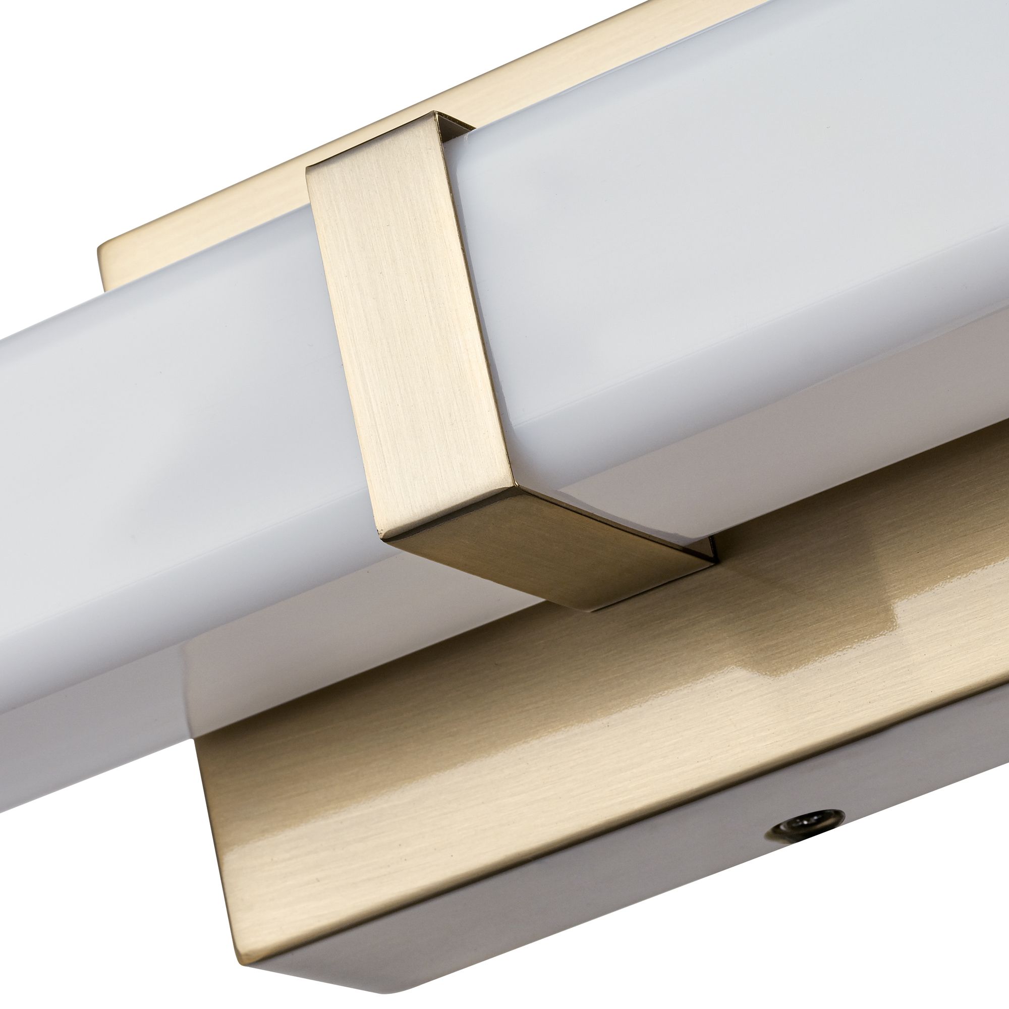 Image 5 Millennium Tron LED 18" Modern Gold Vanity Light with Acrylic Shade more views