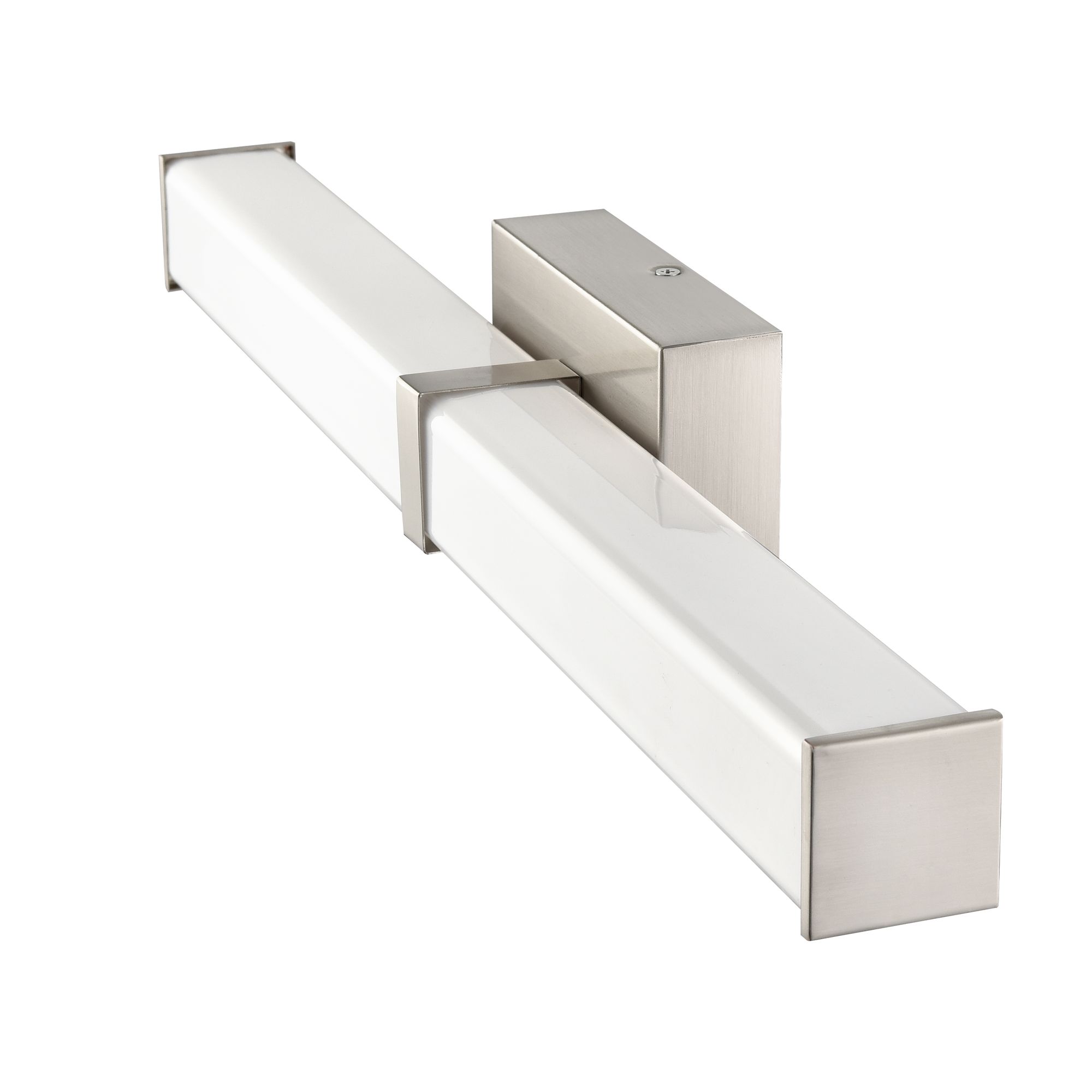 Image 5 Millennium Tron LED 24" Brushed Nickel Vanity Light with Plastic Shade more views