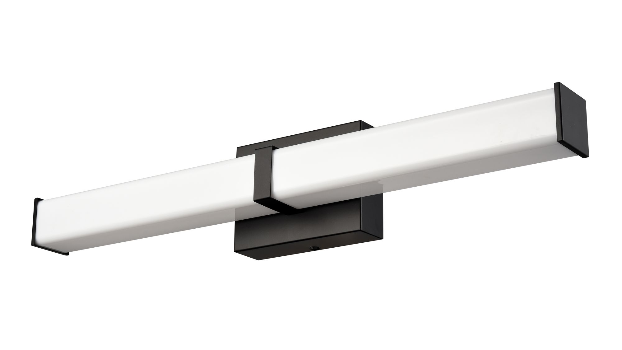 Image 4 Millennium Tron LED 24" Matte Black Vanity Light with Plastic Shade more views