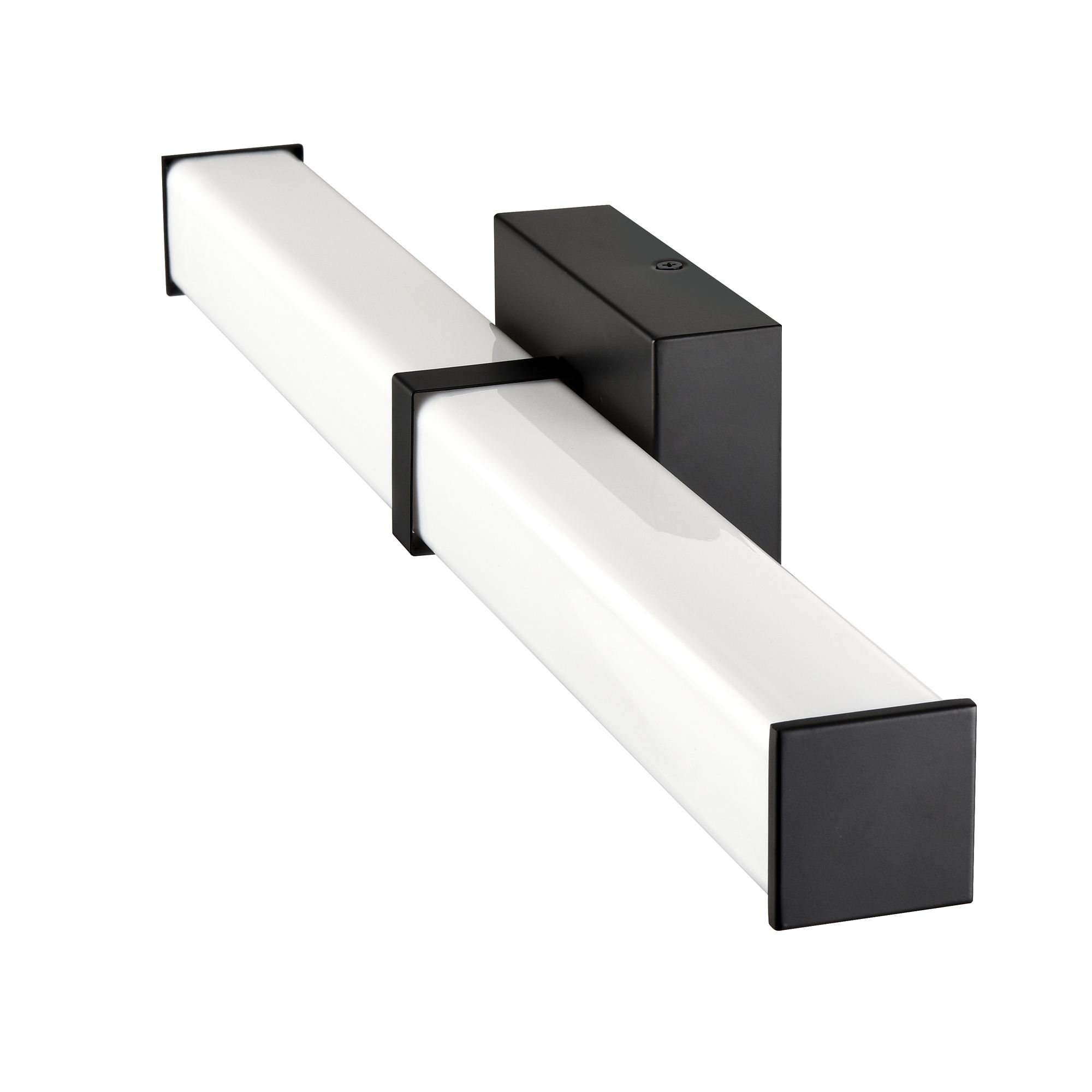 Image 5 Millennium Tron LED 24" Matte Black Vanity Light with Plastic Shade more views