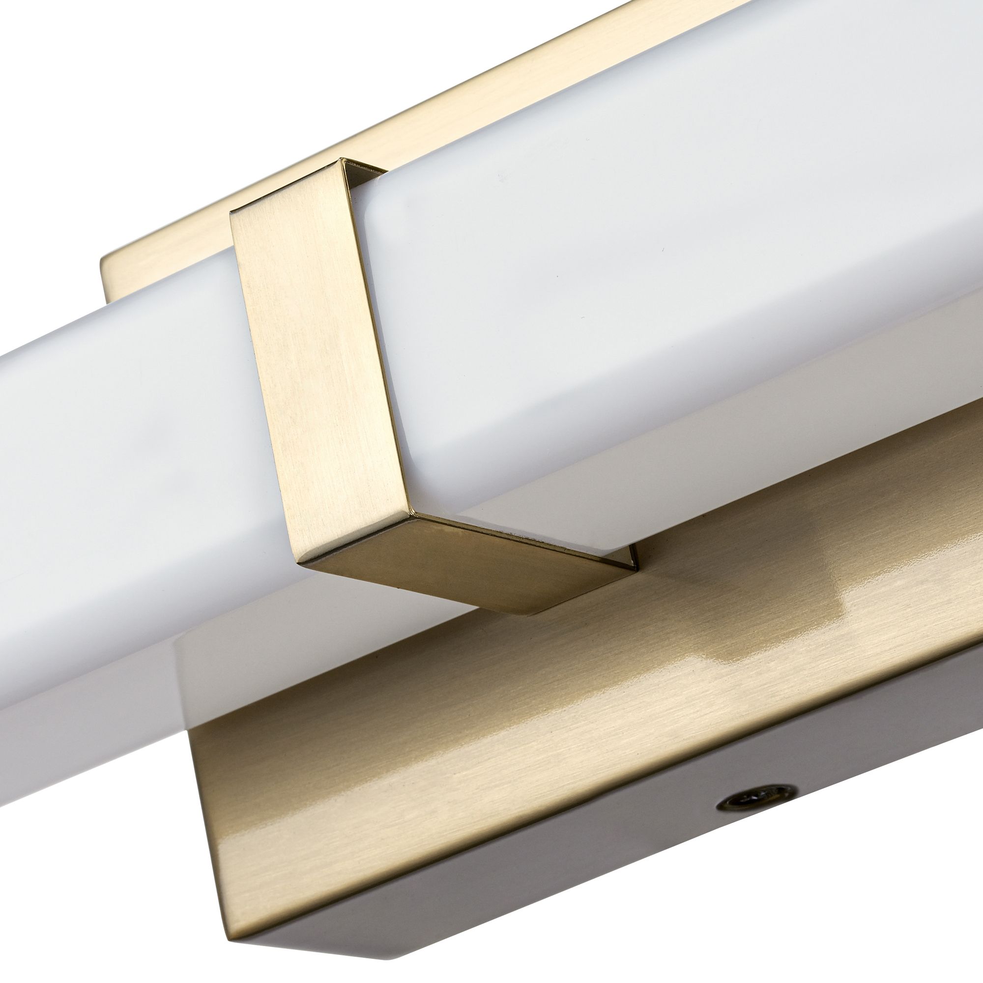 Image 5 Millennium Tron LED 24" Modern Gold Vanity Light with Acrylic Shade more views