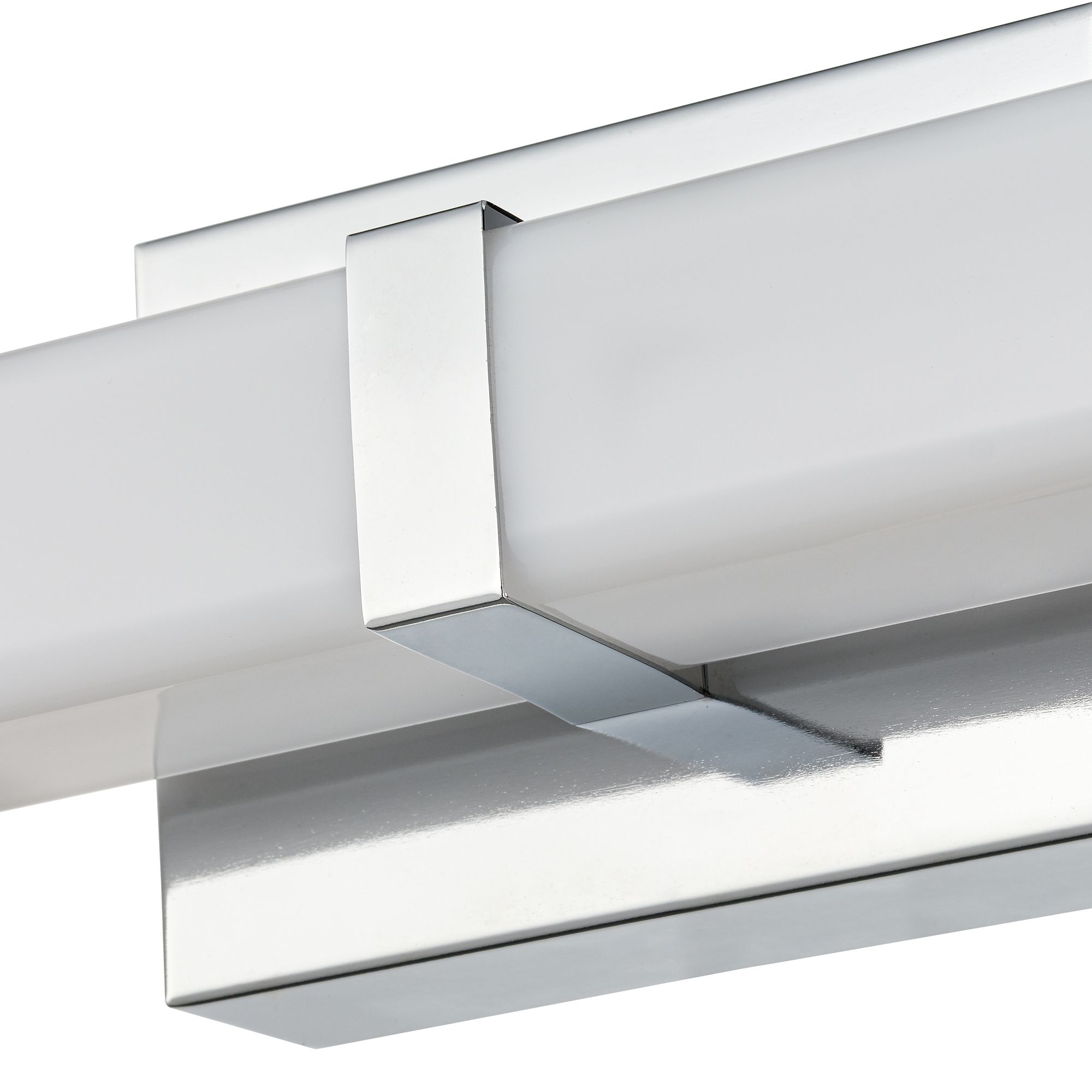 Image 5 Millennium Tron LED 36" Chrome Vanity Light with Acrylic Shade more views
