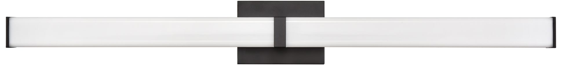 Millennium Tron LED 36" Matte Black Vanity Light with Plastic Shade
