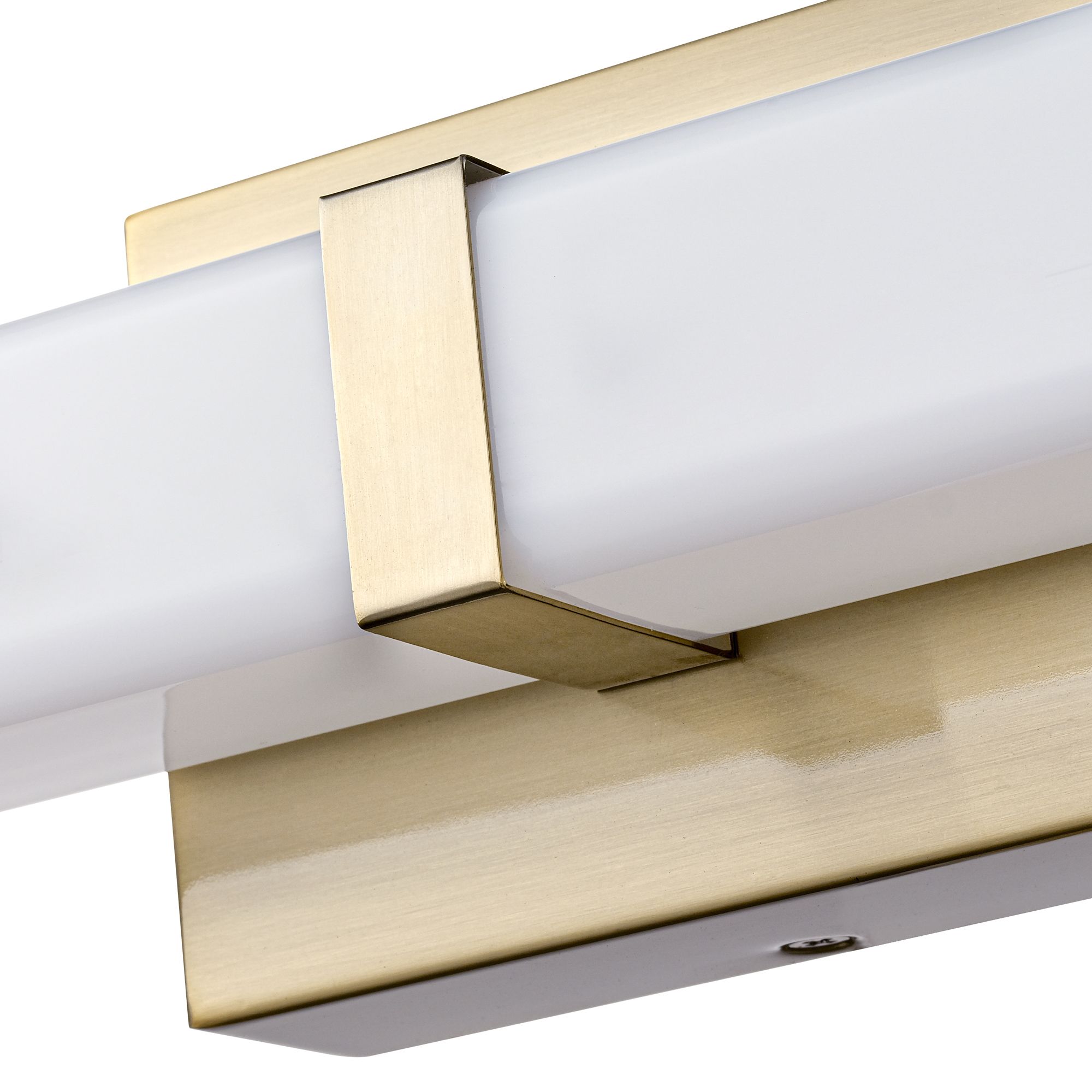 Image 5 Millennium Tron LED 36" Modern Gold Vanity Light with Acrylic Shade more views