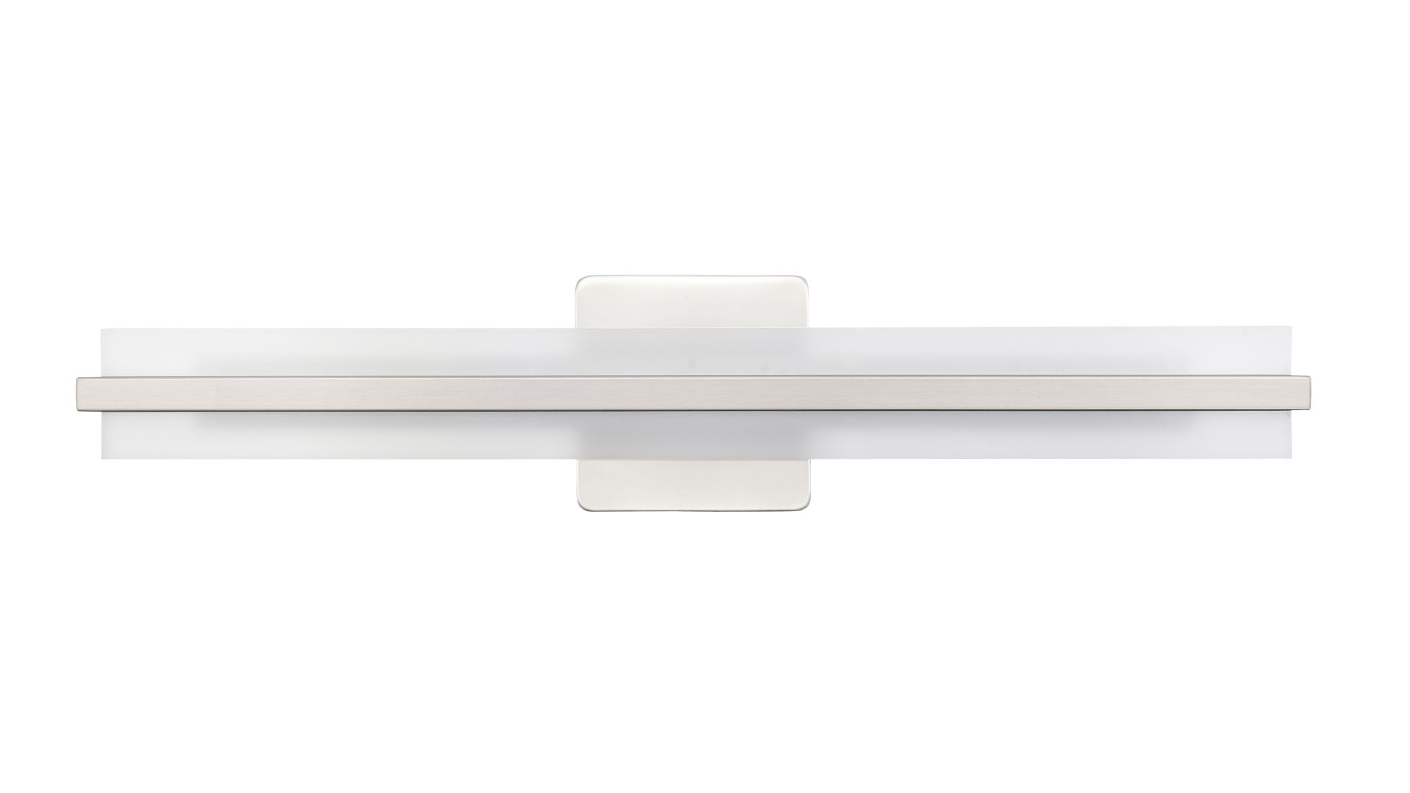 Image 2 Millennium Troy 3CCT LED 24" Brushed Nickel Vanity Light with Plastic Shade more views
