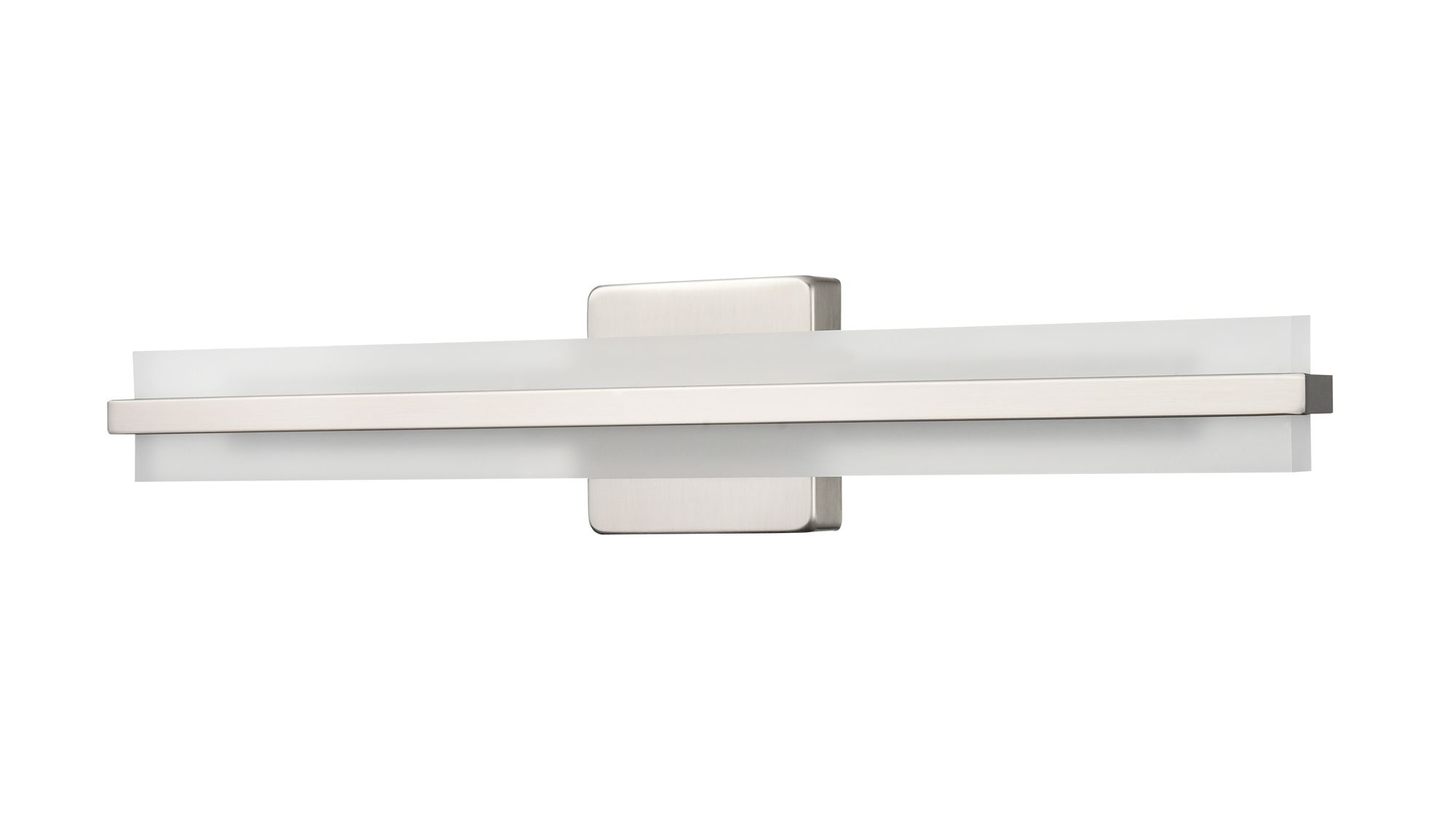 Image 3 Millennium Troy 3CCT LED 24" Brushed Nickel Vanity Light with Plastic Shade more views