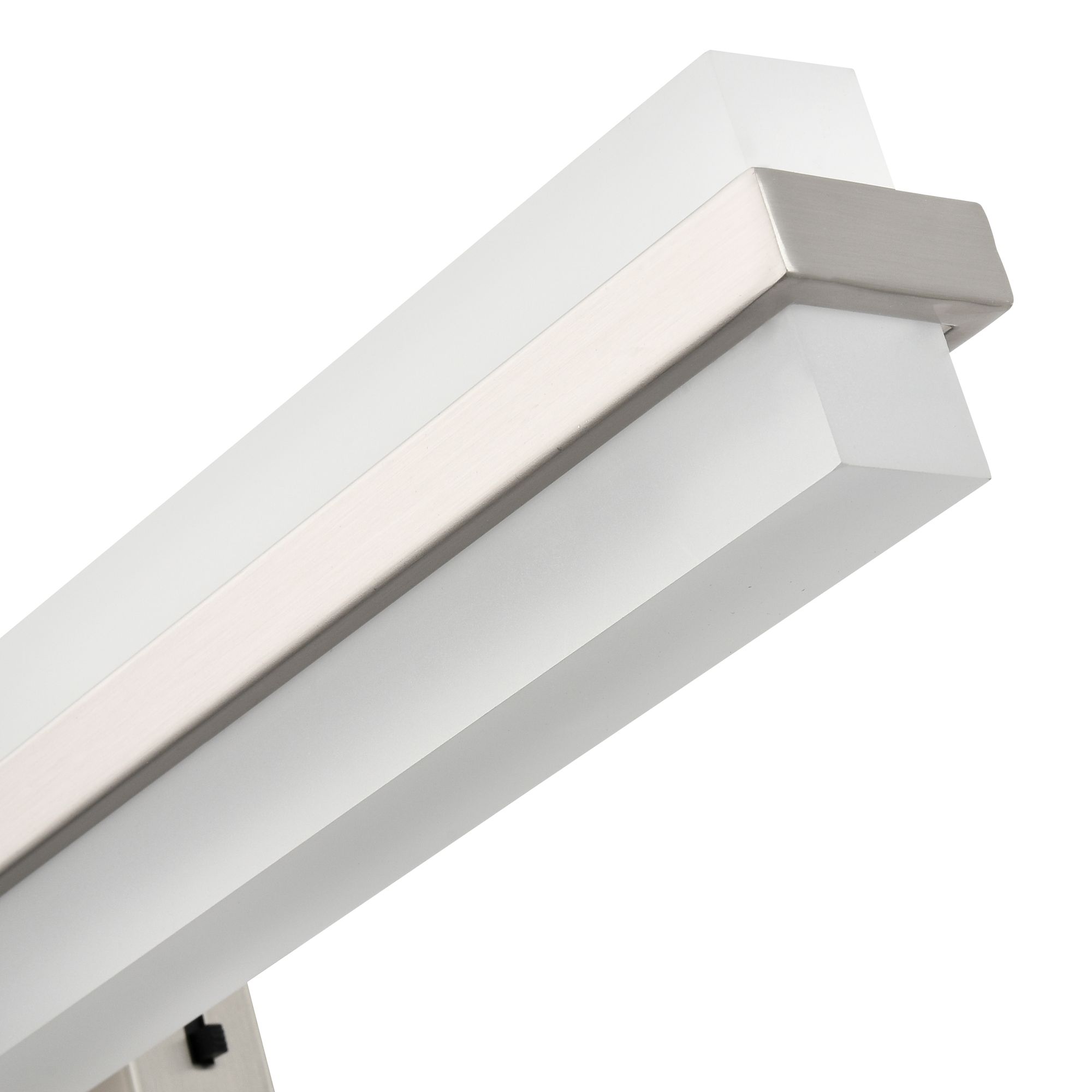 Image 6 Millennium Troy 3CCT LED 24" Brushed Nickel Vanity Light with Plastic Shade more views