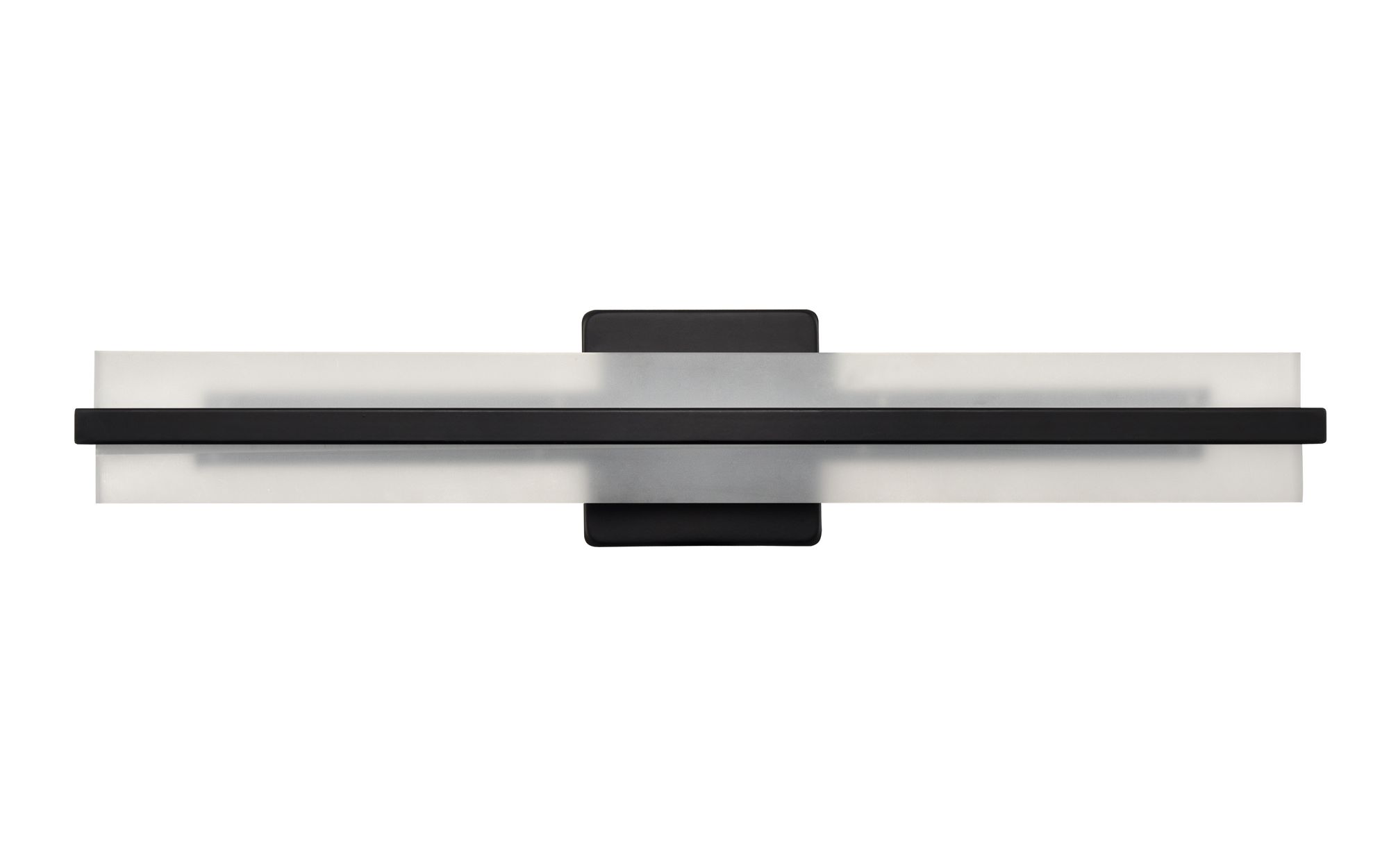 Image 2 Millennium Troy 3CCT LED 24" Matte Black Vanity Light with Plastic Shade more views