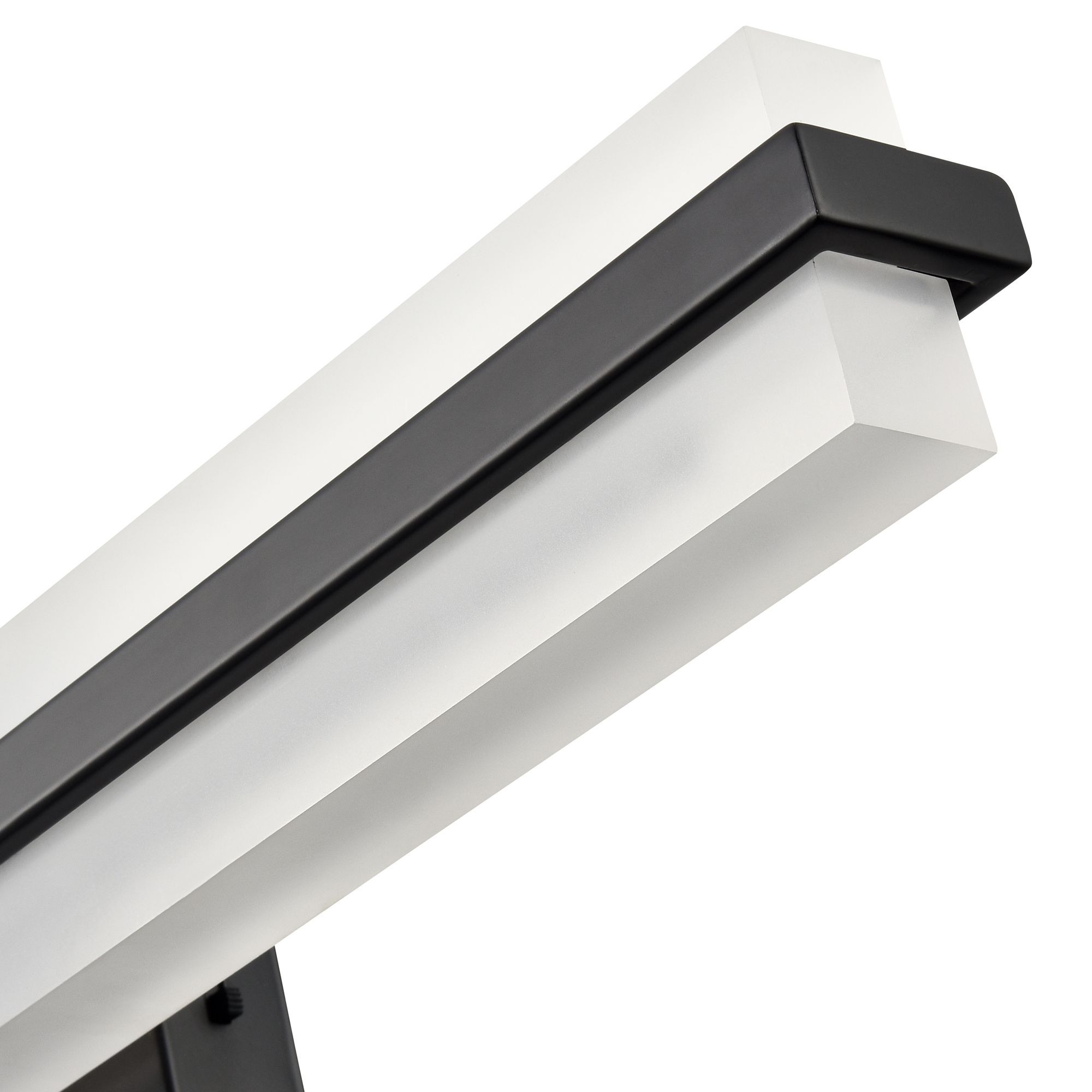 Image 3 Millennium Troy 3CCT LED 24" Matte Black Vanity Light with Plastic Shade more views
