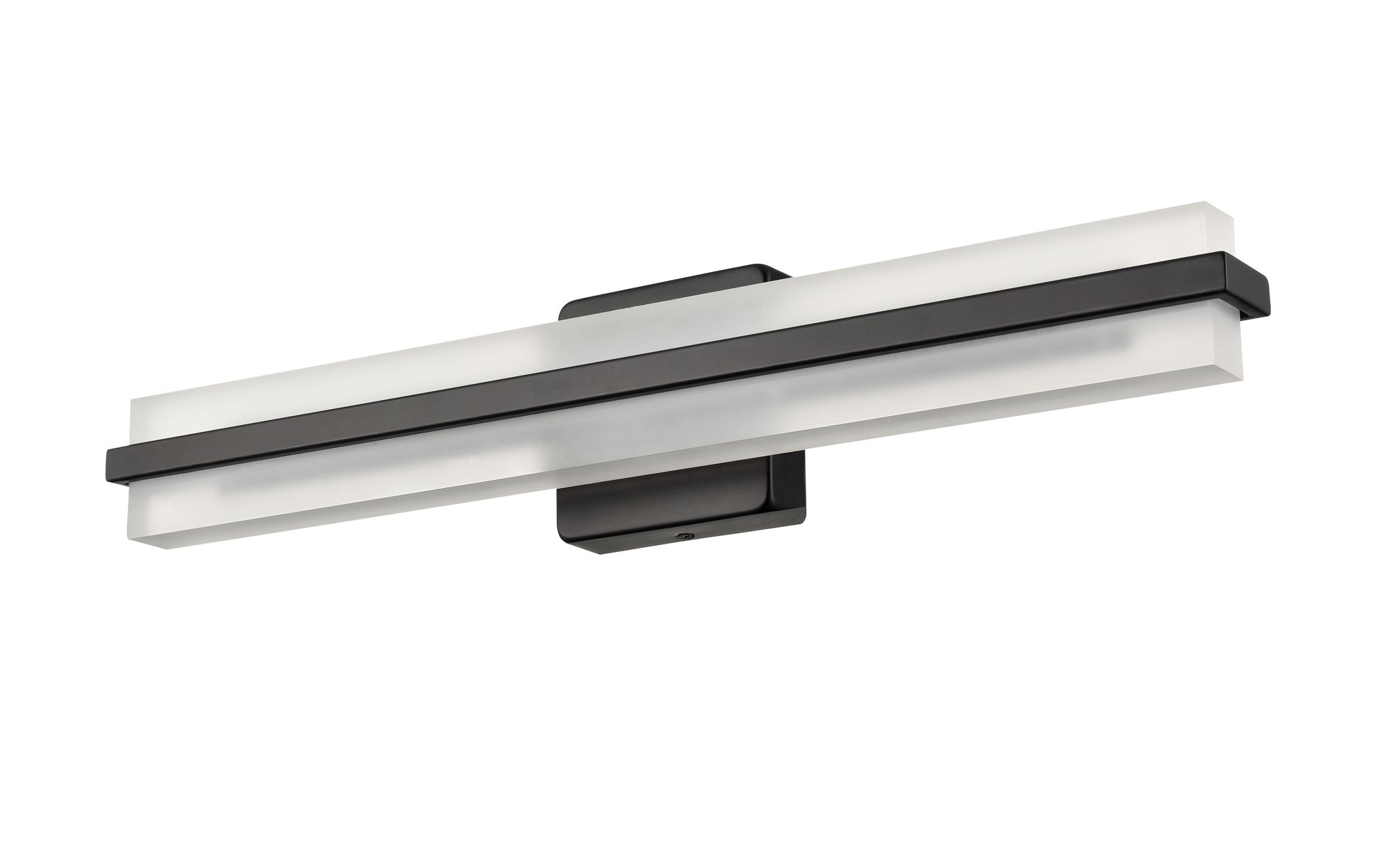 Image 4 Millennium Troy 3CCT LED 24" Matte Black Vanity Light with Plastic Shade more views