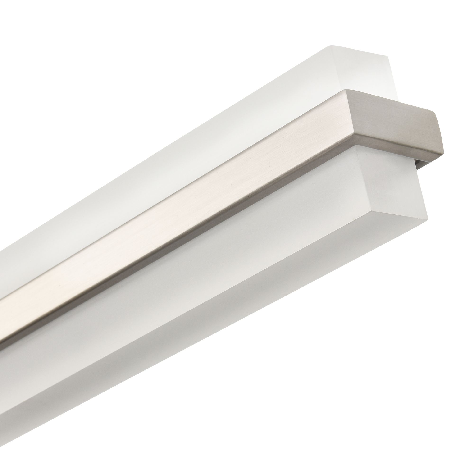 Image 3 Millennium Troy 3CCT LED 32" Brushed Nickel Vanity Light with Plastic Shade more views