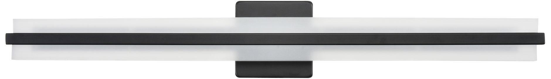 Millennium Troy 3CCT LED 32" Matte Black Vanity Light with Plastic Shade