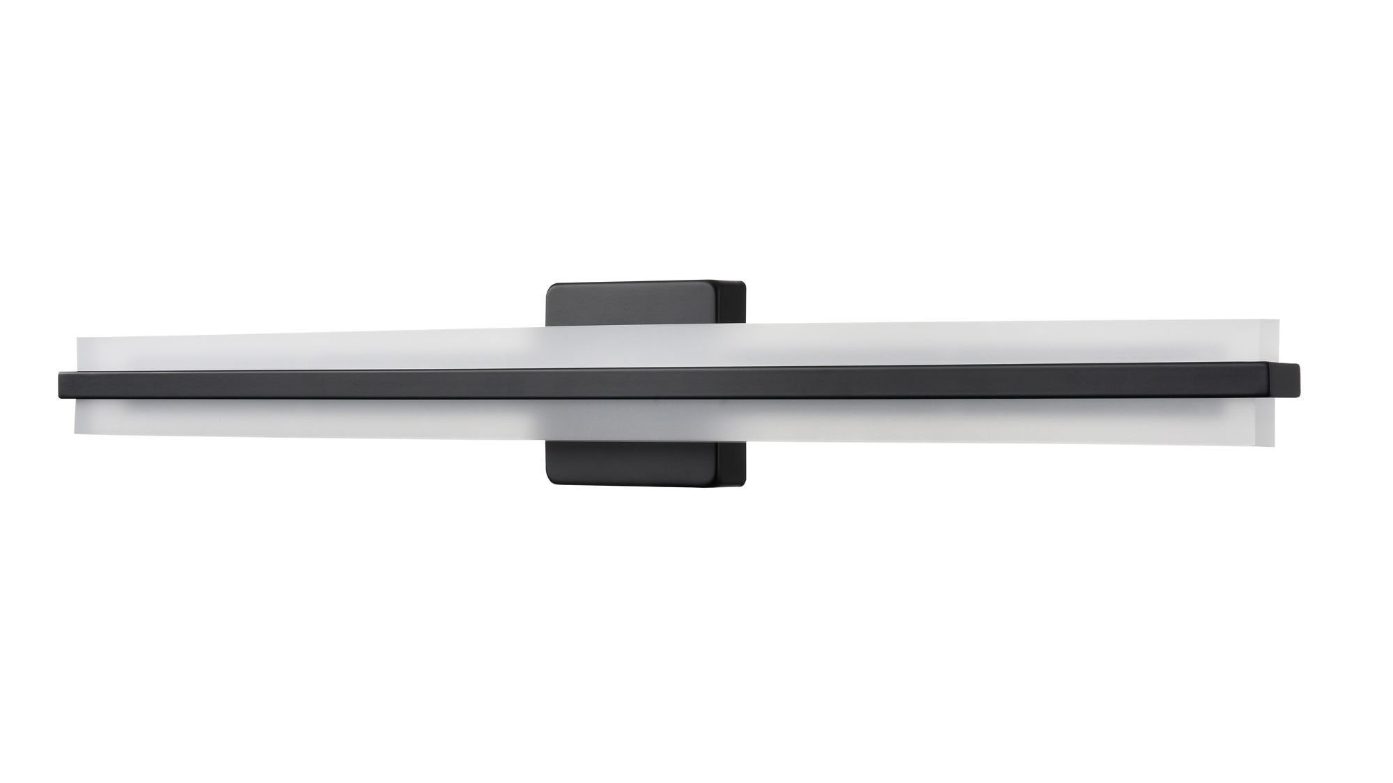 Image 2 Millennium Troy 3CCT LED 32" Matte Black Vanity Light with Plastic Shade more views