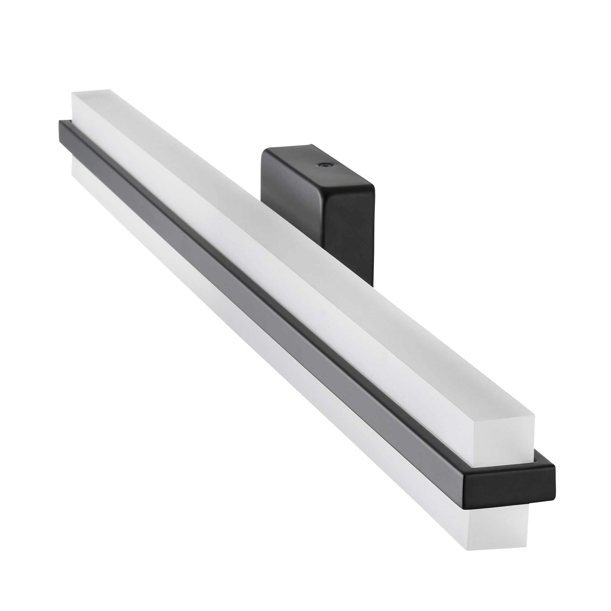Image 4 Millennium Troy 3CCT LED 32" Matte Black Vanity Light with Plastic Shade more views
