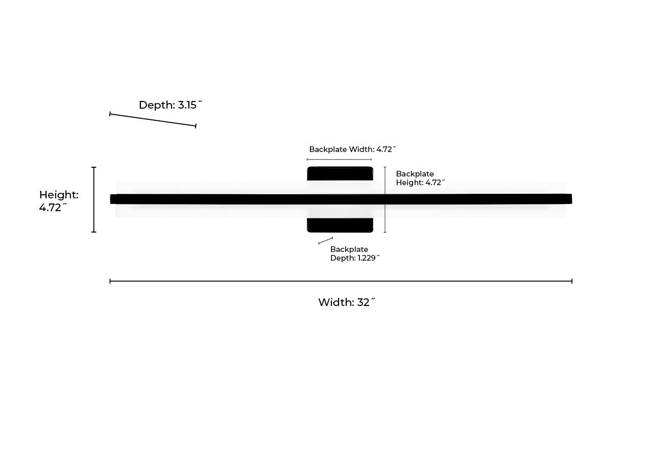 Image 6 Millennium Troy Vanity LED Matte Black more views