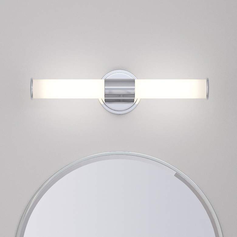 Image 2 Millennium Trumann 18" Wide Chrome Bath LED Bath Light