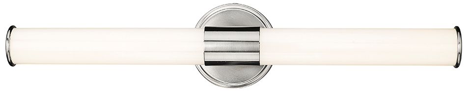 Millennium Trumann LED 24" Brushed Nickel Vanity Light with Plastic Shade