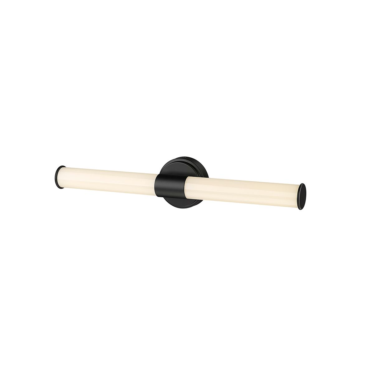 Image 2 Millennium Trumann LED 24" Matte Black Vanity Light with Plastic Shade more views