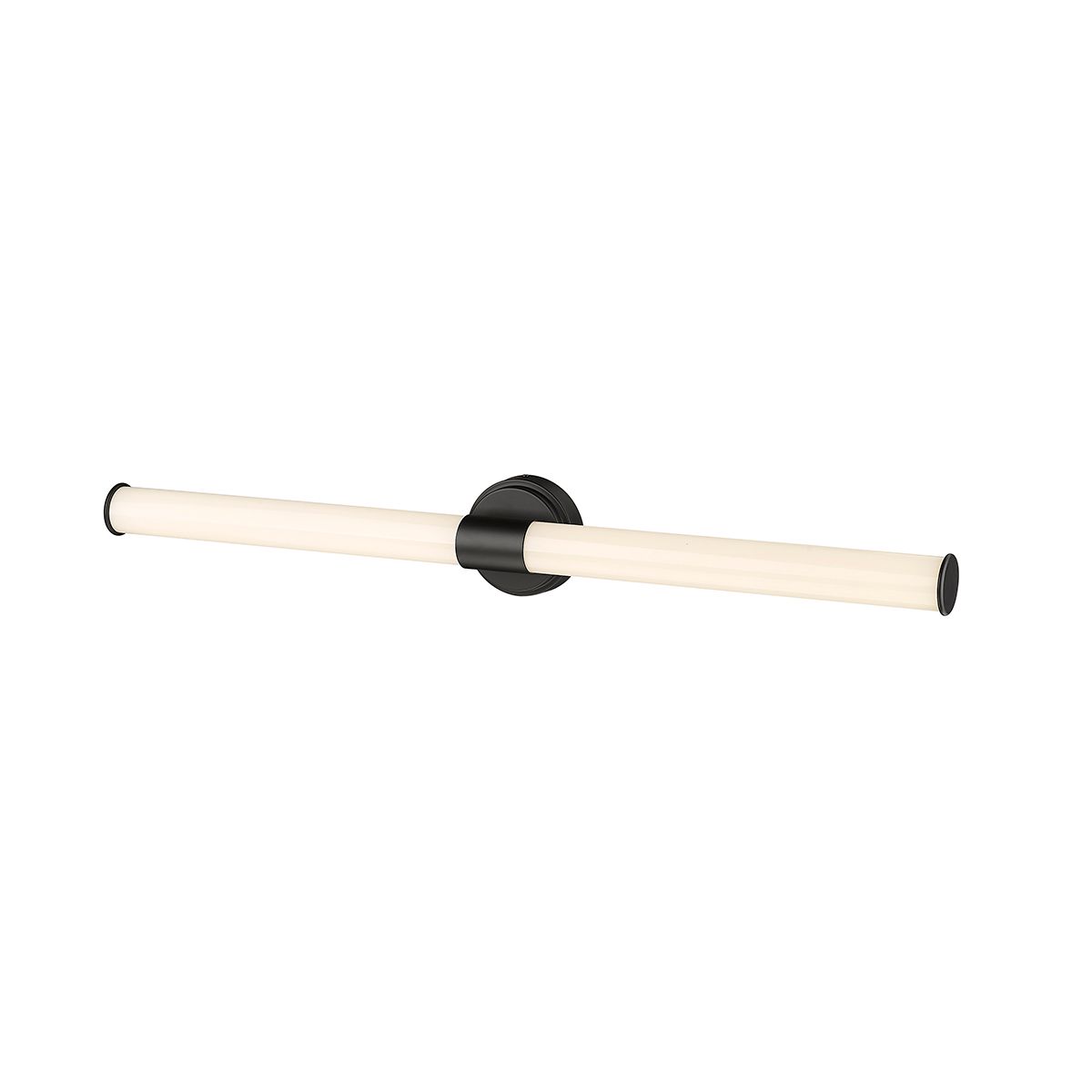Image 4 Millennium Trumann LED 36" Matte Black Vanity Light with Plastic Shade more views