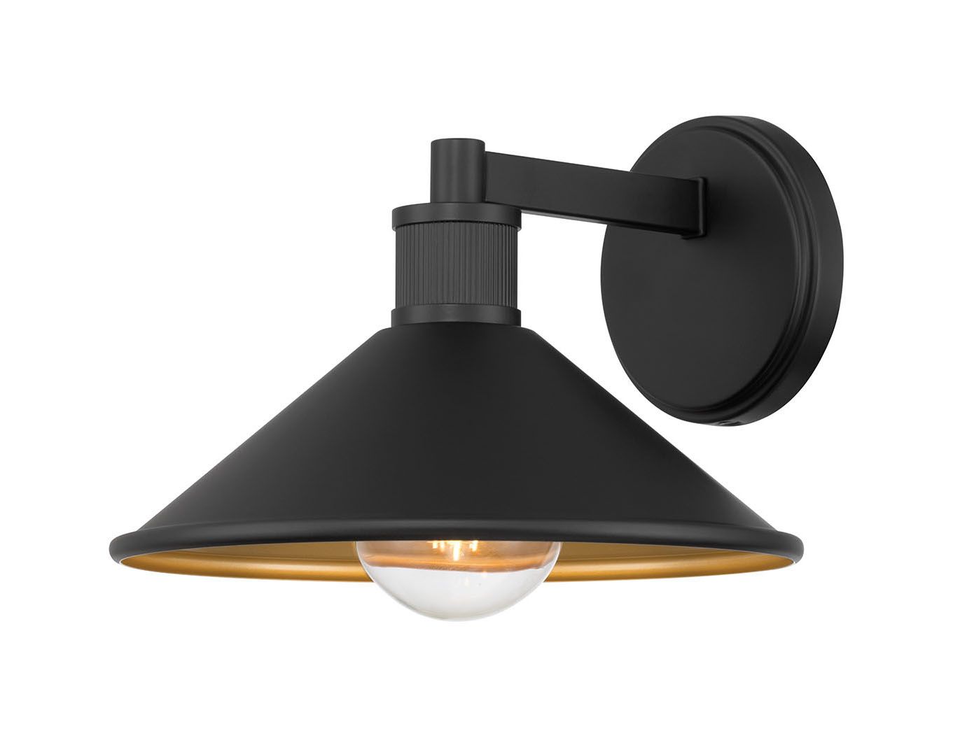 Image 4 Millennium Vectra 1-Light 7" Powder Coated Black Outdoor Wall Sconce more views