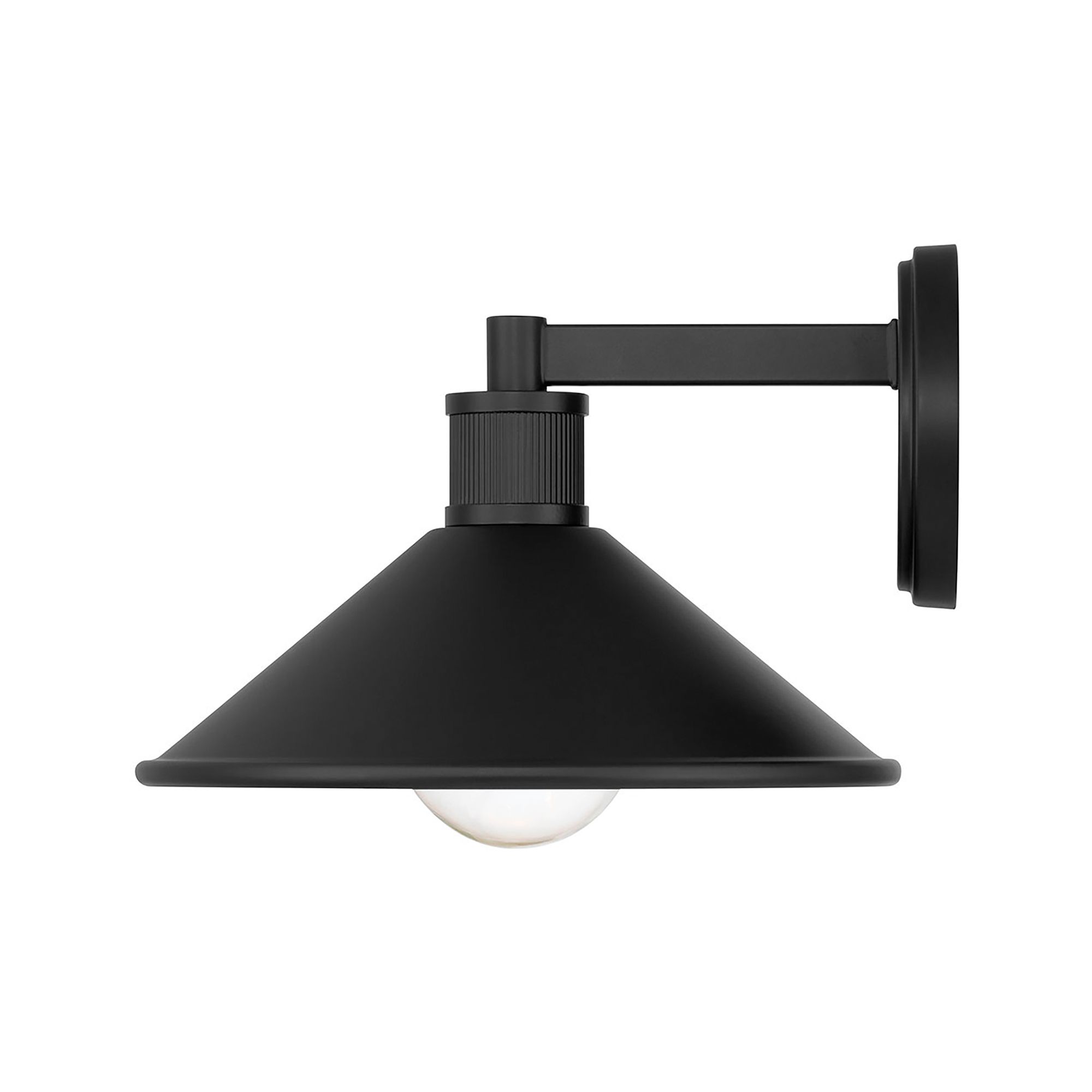 Image 5 Millennium Vectra 1-Light 7" Powder Coated Black Outdoor Wall Sconce more views