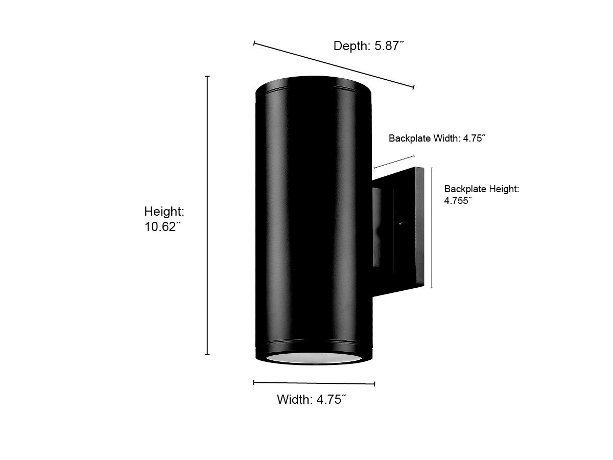 Image 7 Millennium Vegas 1-Light 10.62" Powder Coated Black Outdoor Wall Sconce more views