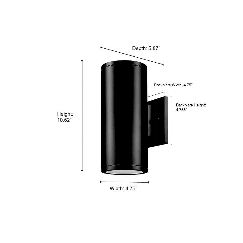 Image 7 Millennium Vegas Outdoor Wall Sconce Powder Coated Black more views