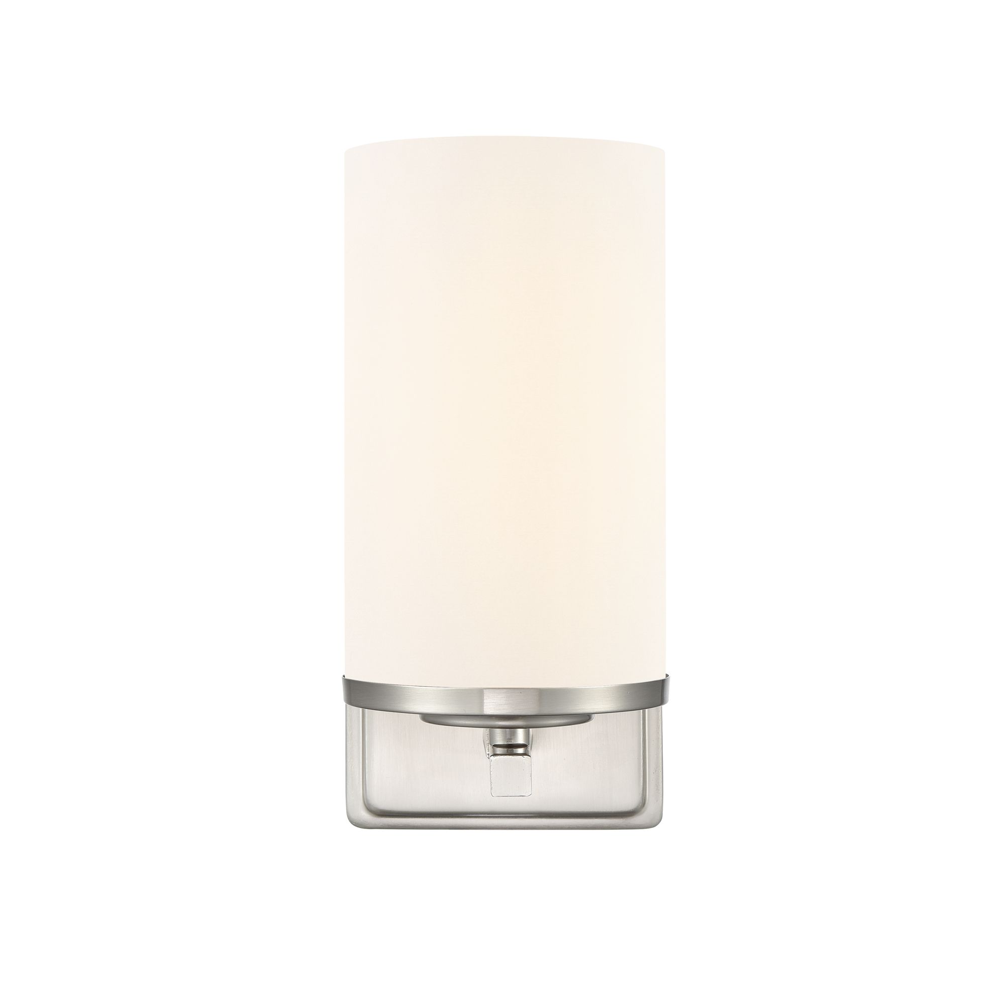 Image 3 Millennium Verlana 1-Light 4.5" Brushed Nickel Wall Sconce with Glass Shade more views