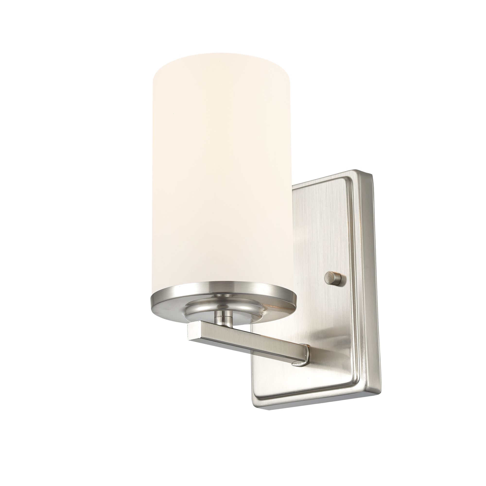 Image 4 Millennium Verlana 1-Light 4.5" Brushed Nickel Wall Sconce with Glass Shade more views