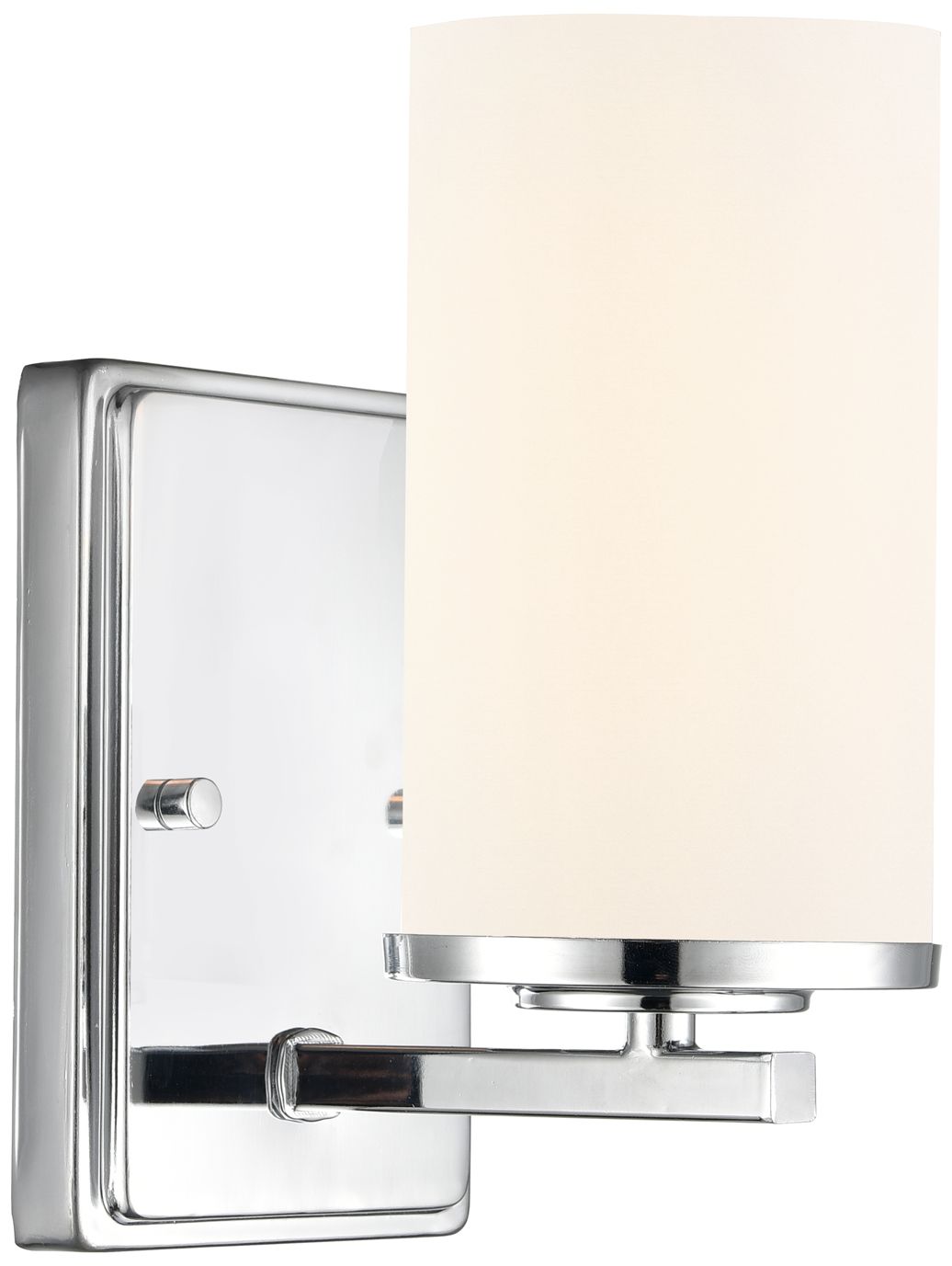 Millennium Verlana 1-Light 4.5" Chrome Wall Sconce with Glass Shade