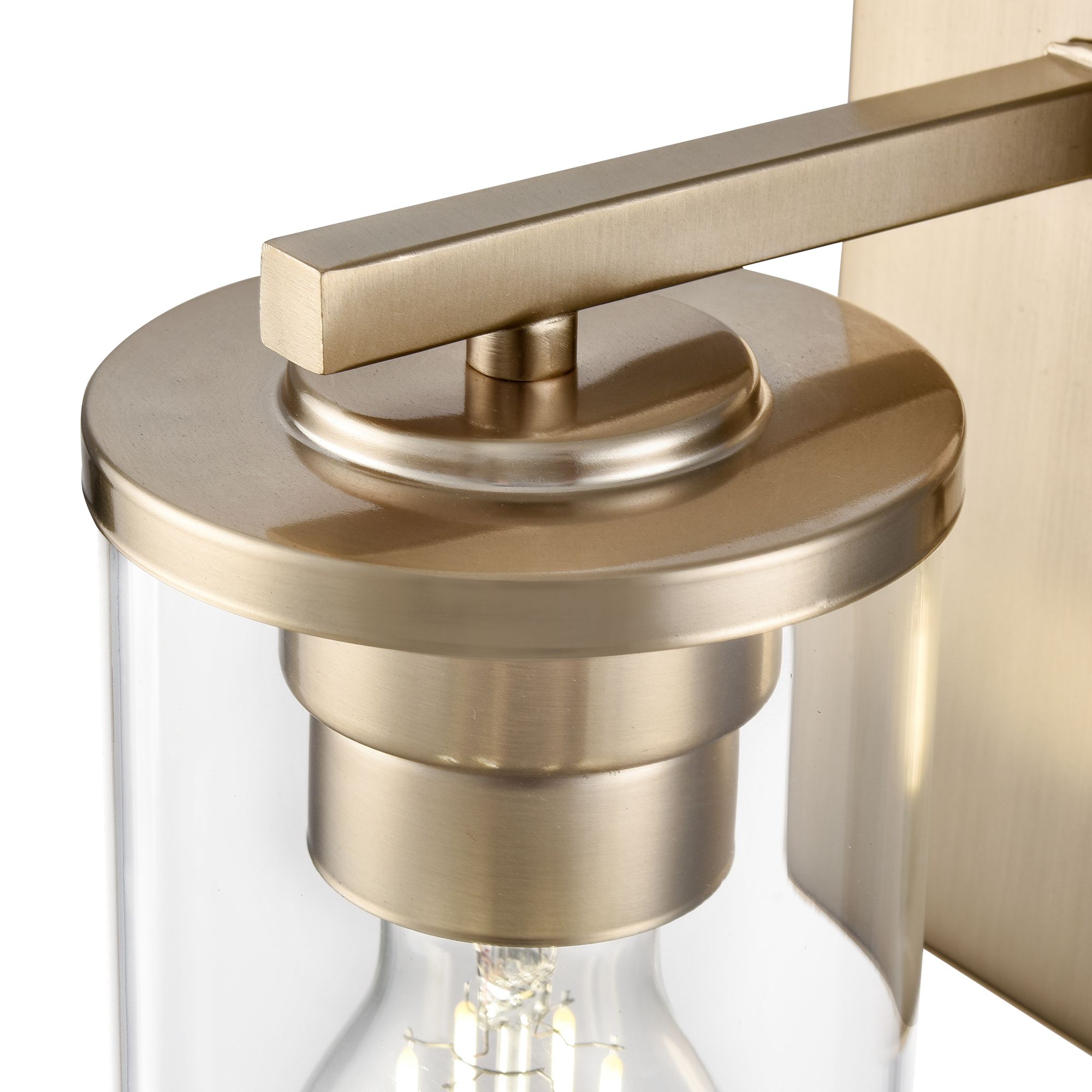 Image 5 Millennium Verlana 1-Light 4.5" Modern Gold Wall Sconce with Glass Shade more views