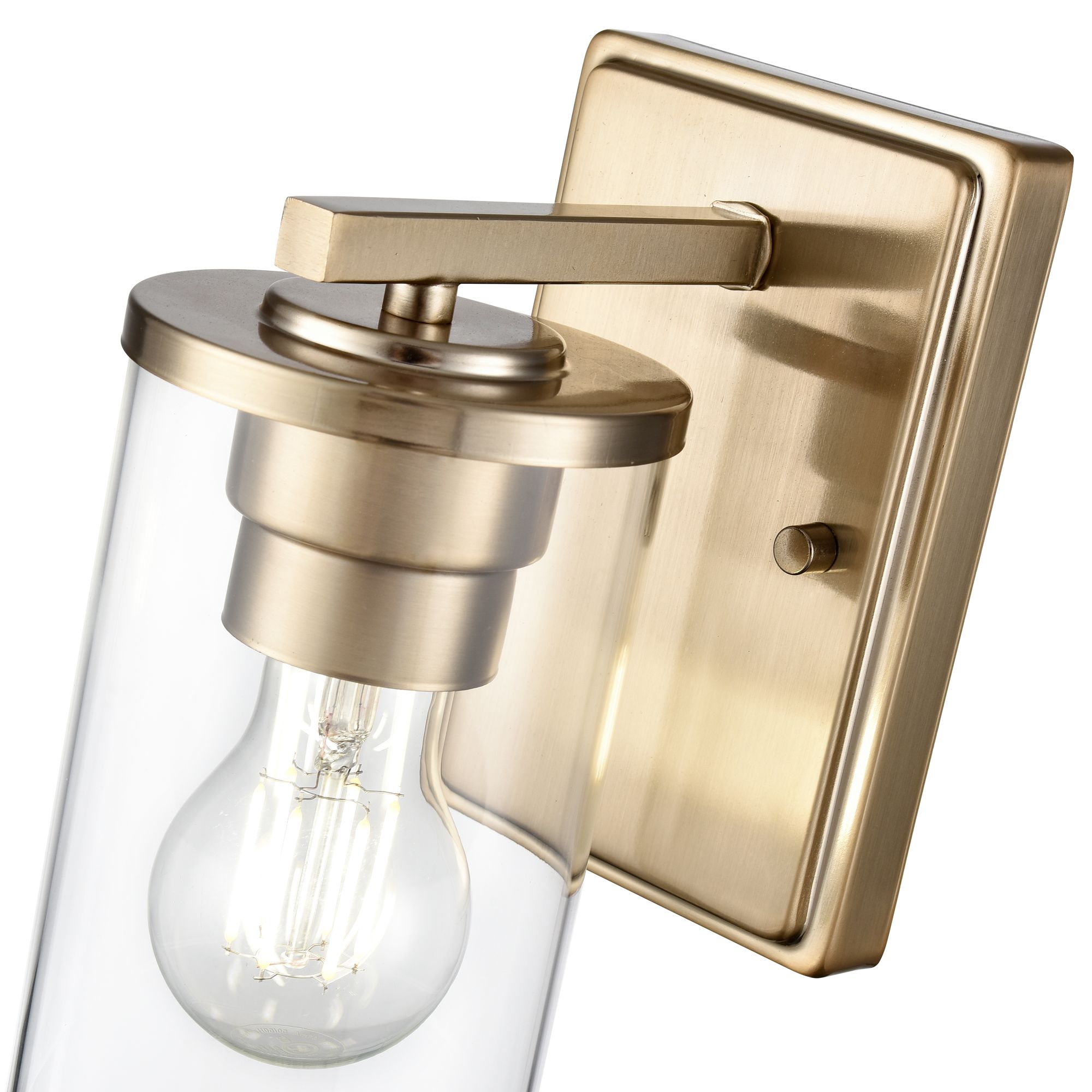 Image 6 Millennium Verlana 1-Light 4.5" Modern Gold Wall Sconce with Glass Shade more views