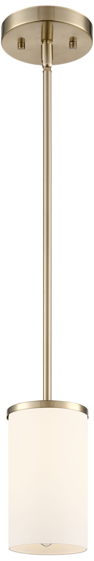 Millennium Verlana 1-Light 5" Modern Gold Pendant with Glass Shade